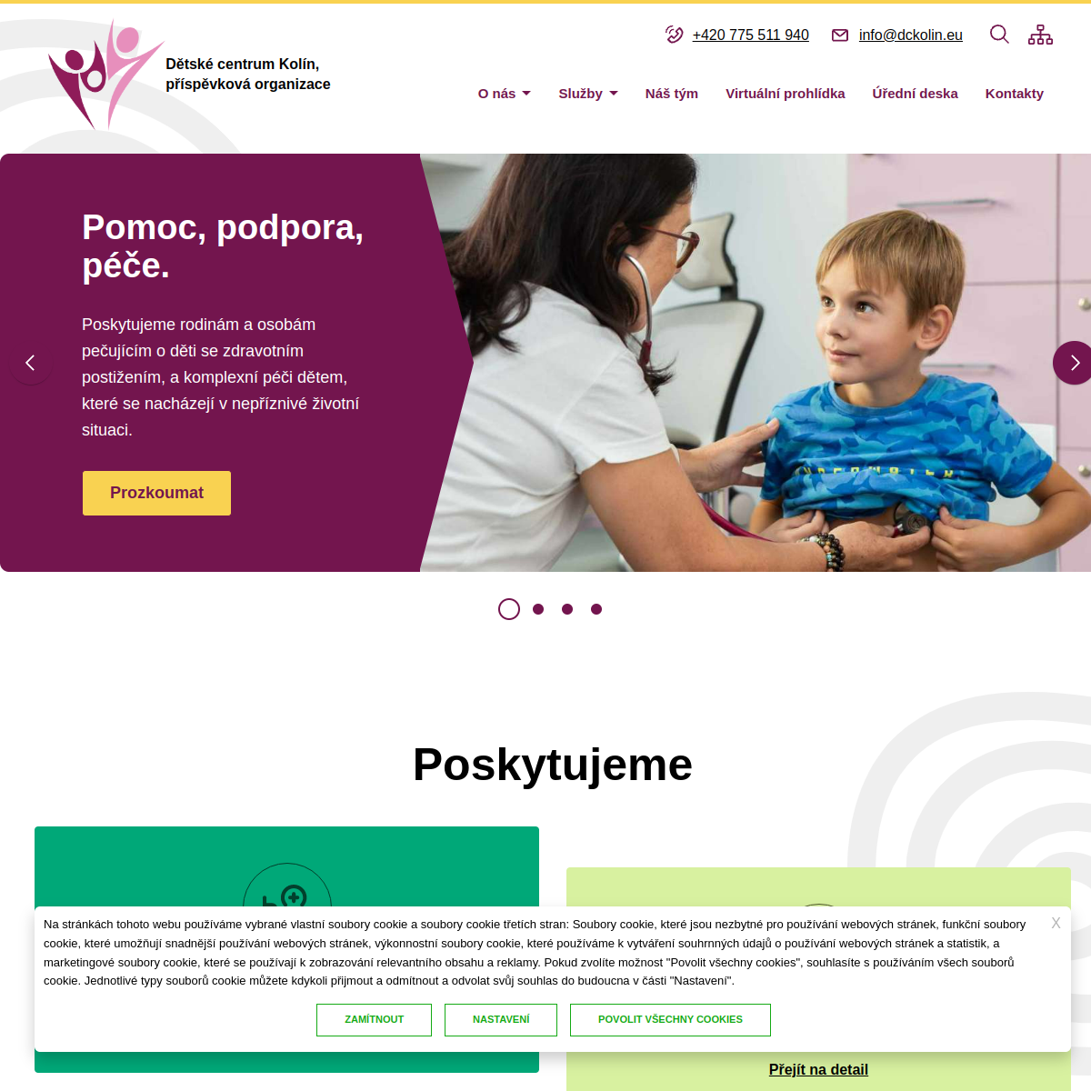 Dětské centrum Kolín website