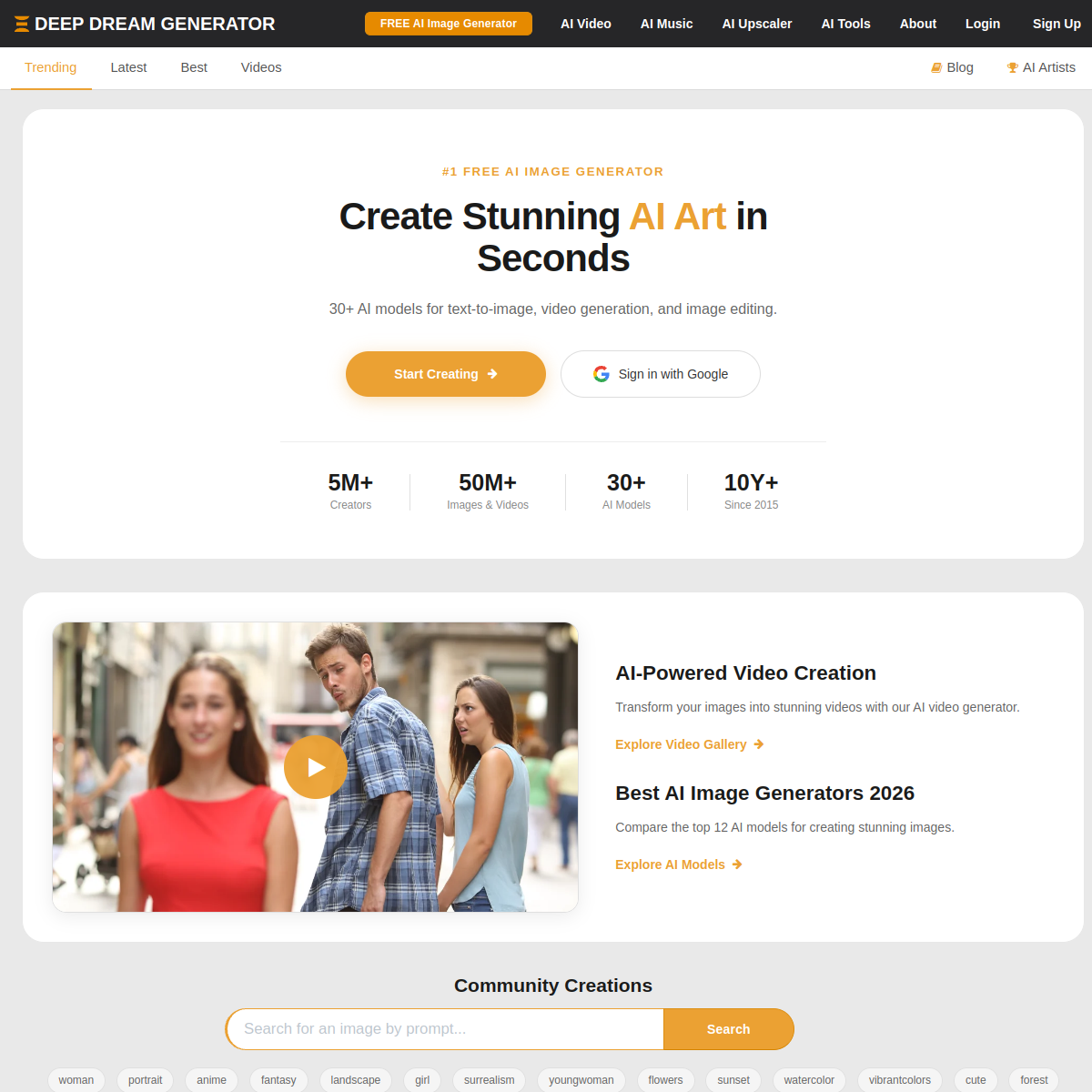 Deep Dream Generator screenshot 2