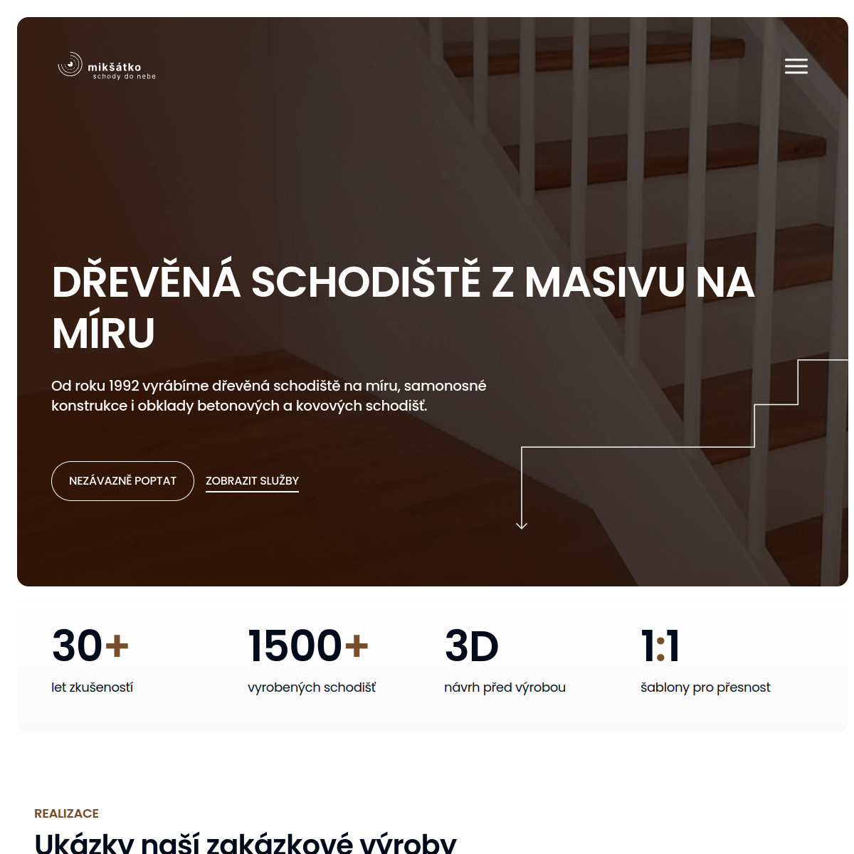 Mikšátko - schody do nebe website