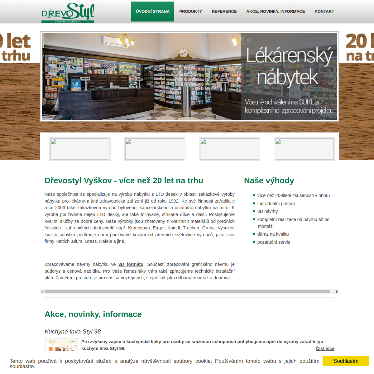 Dřevostyl Vyškov, s.r.o. website