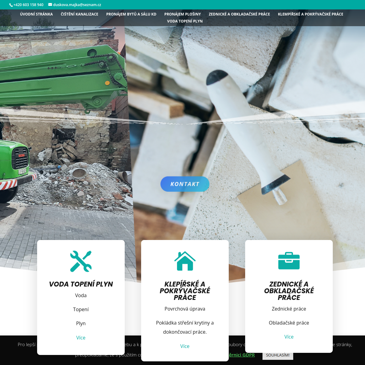 DUŠEK – TESAŘ website