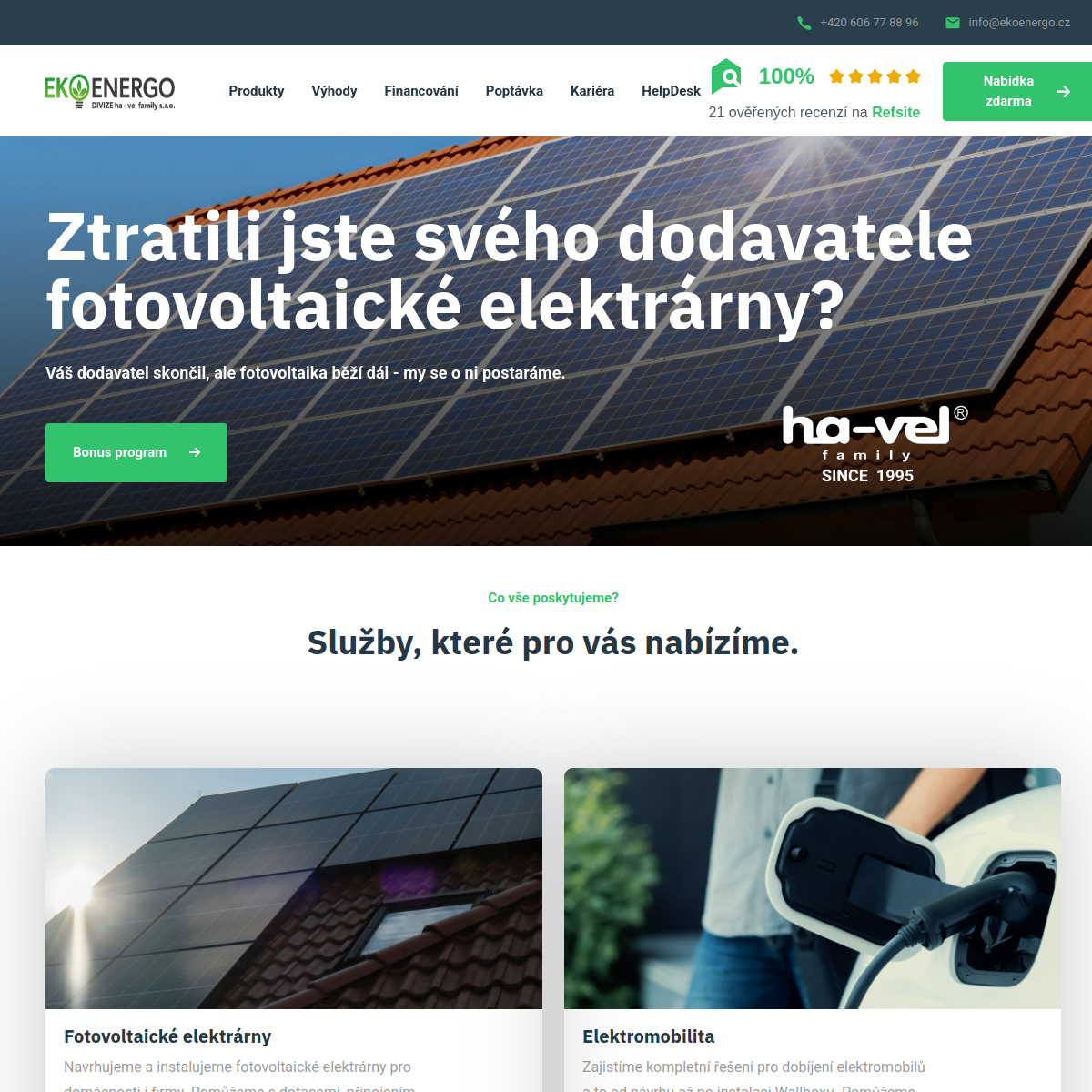Ekoenergo website