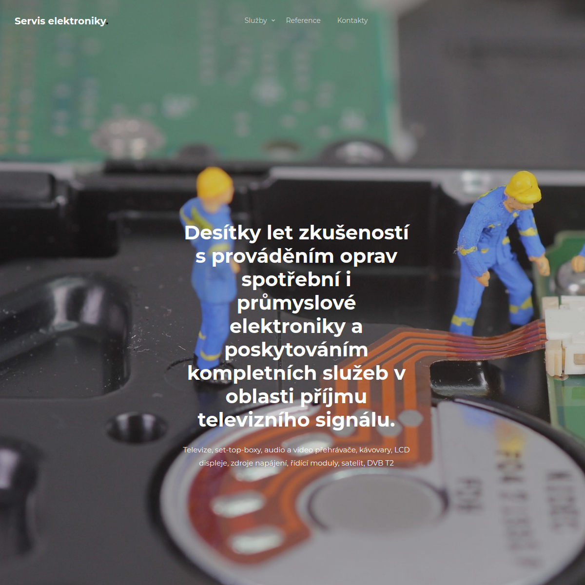 Elektroservis Čech website