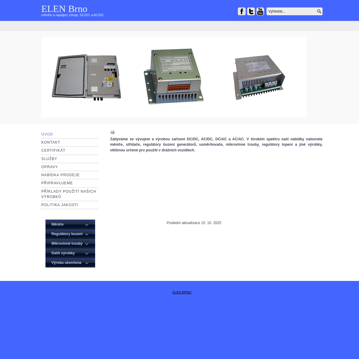 ELEN Brno website
