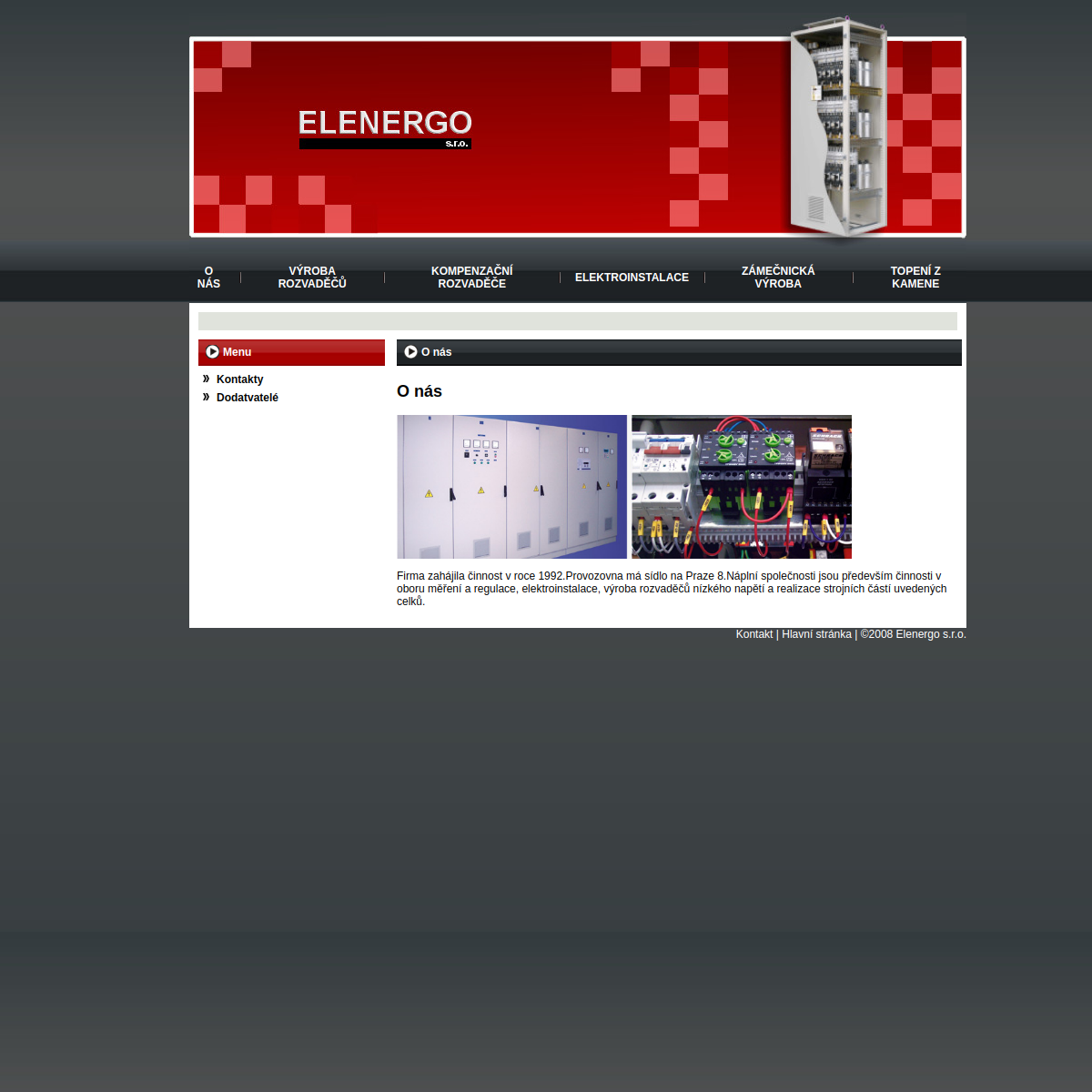 Elenergo, s.r.o. website