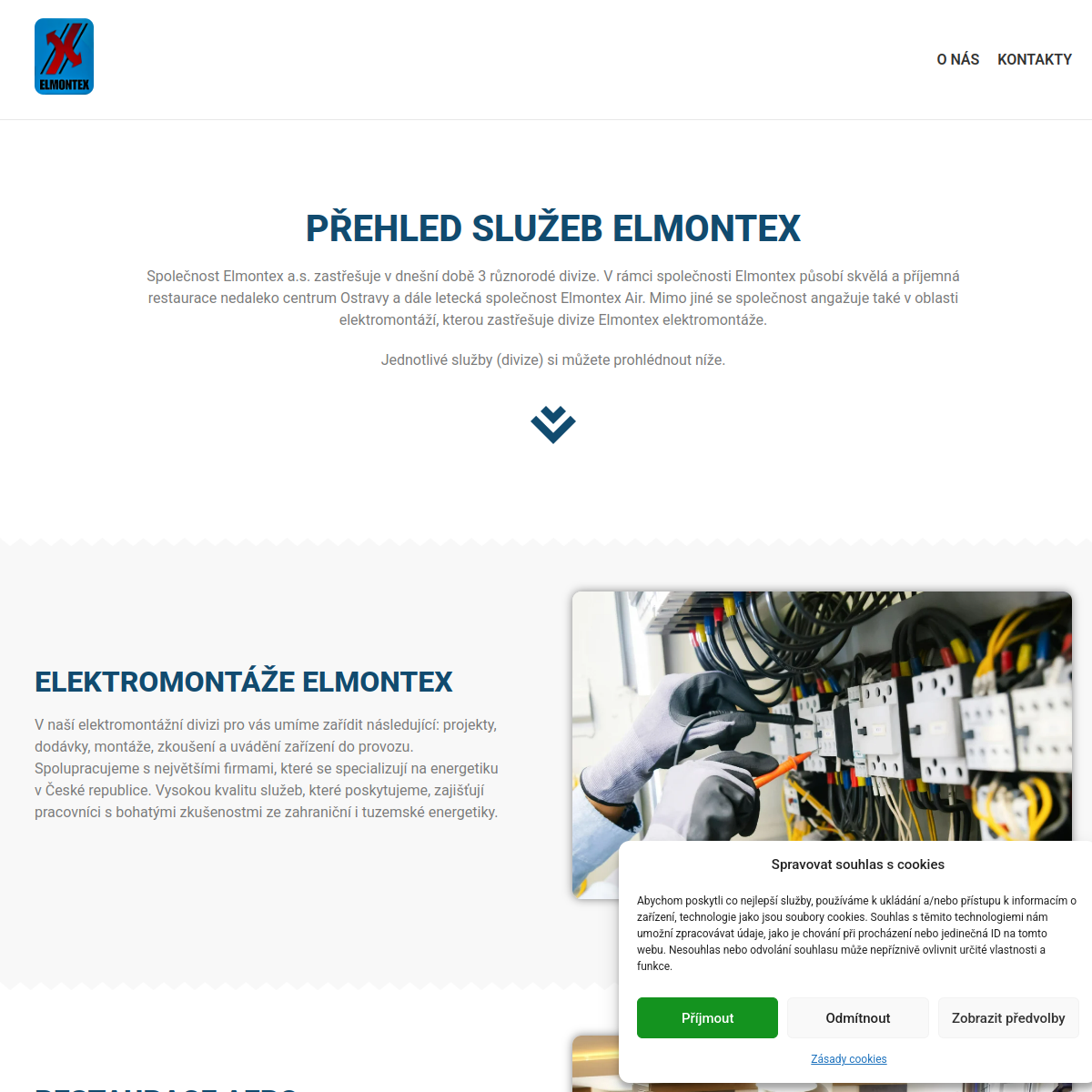 Hotel Elmontex website