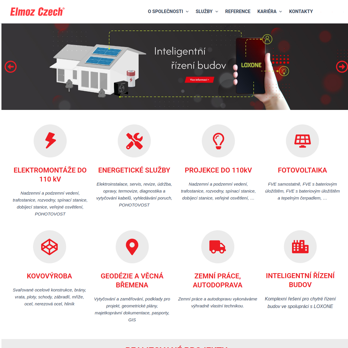 Elmoz Czech, s.r.o. website