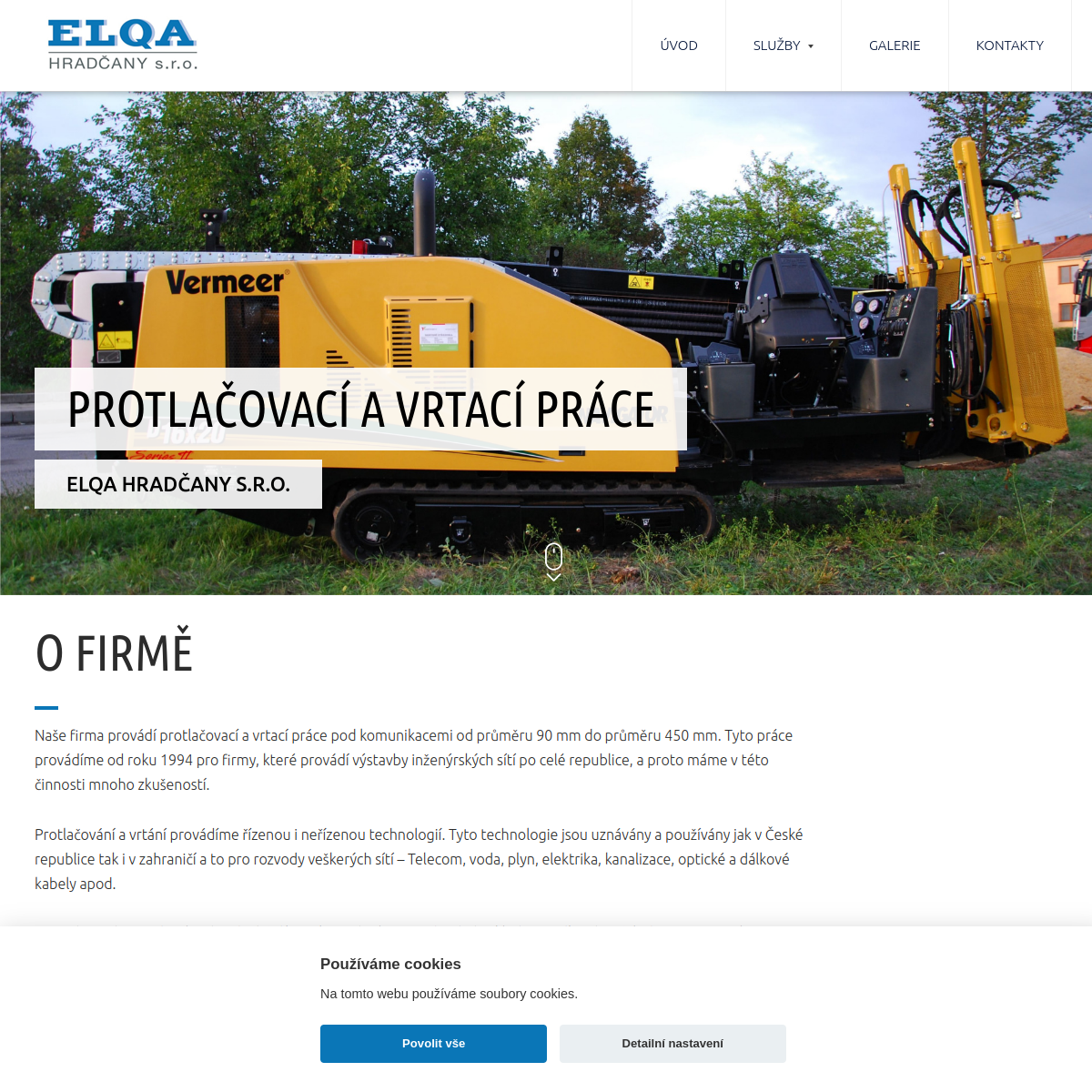 ELQA HRADČANY, s.r.o. website