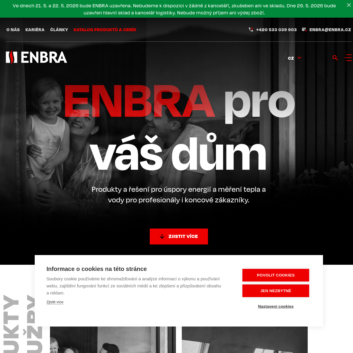 ENBRA, a.s. website