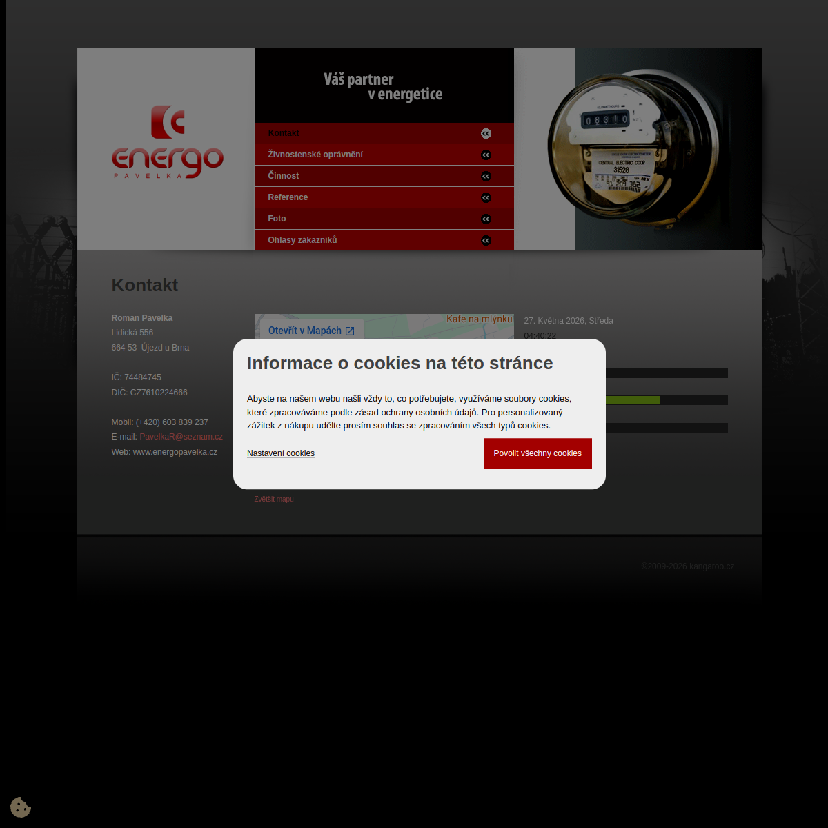 Energo Pavelka website