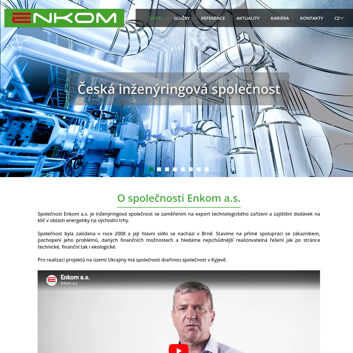 Enkom a.s. website