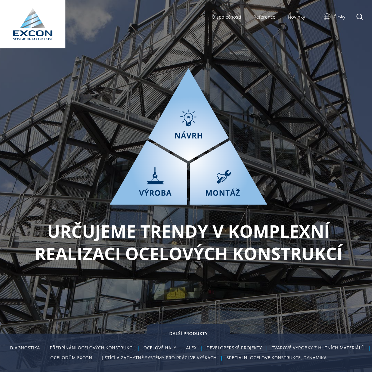 EXCON, a.s. website