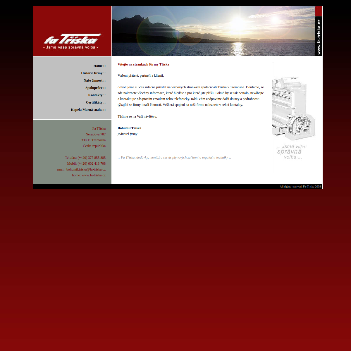 Fa Tříska website