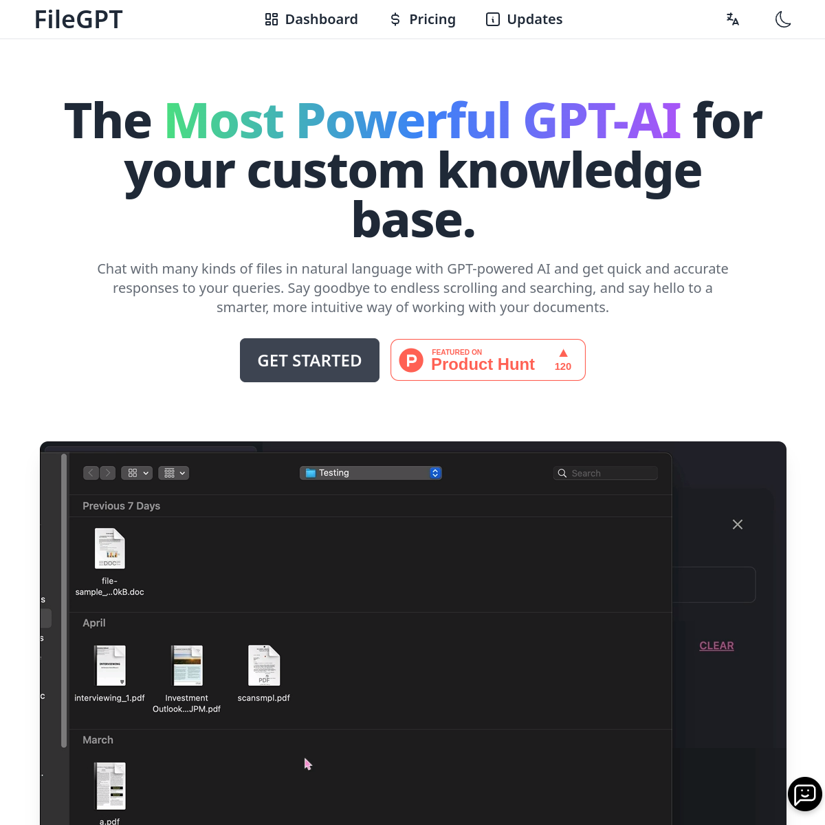 FileGPT screenshot 1