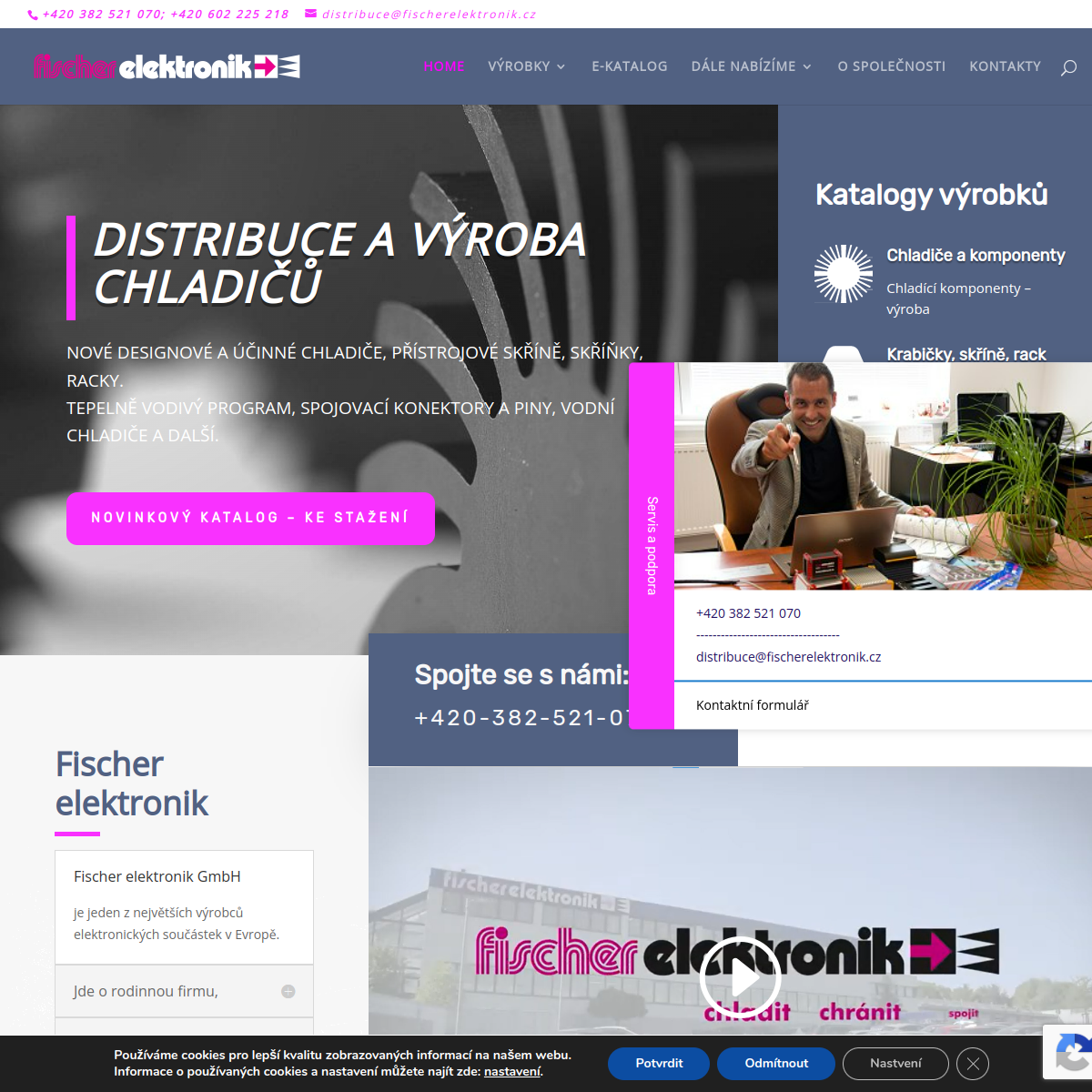 Fischer elektronik součástkový distributor, s.r.o. website