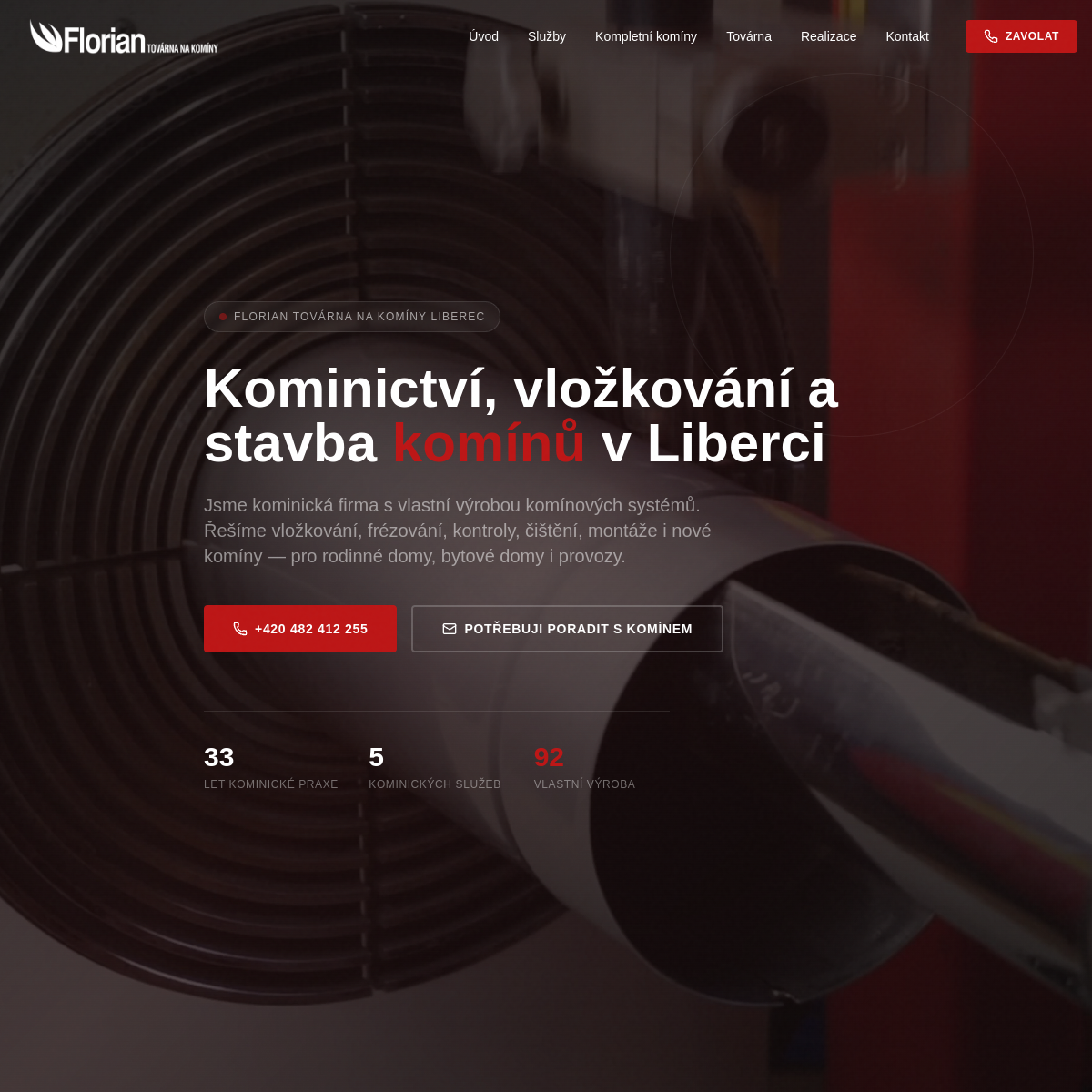 Florian - továrna na komíny website
