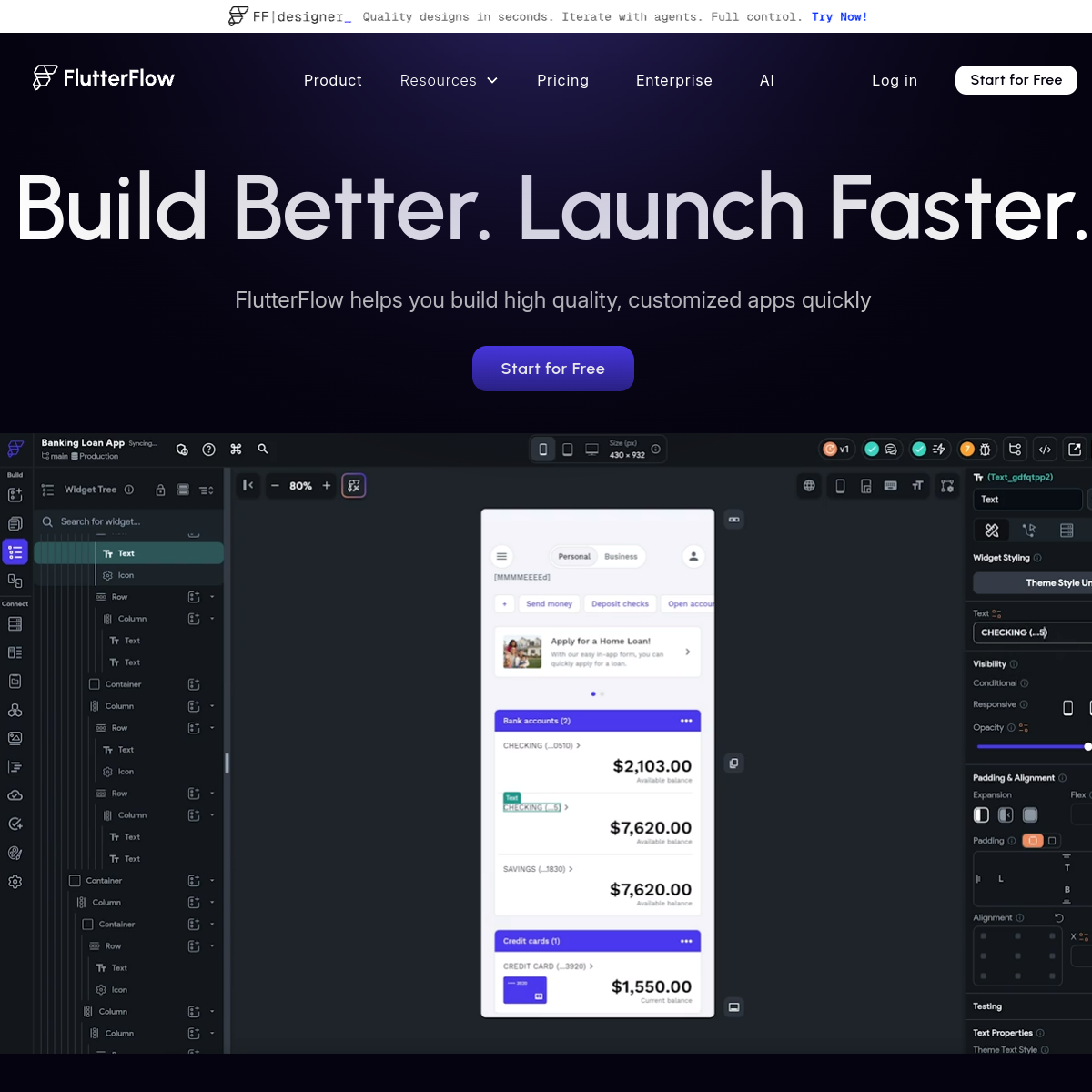 FlutterFlow screenshot 2