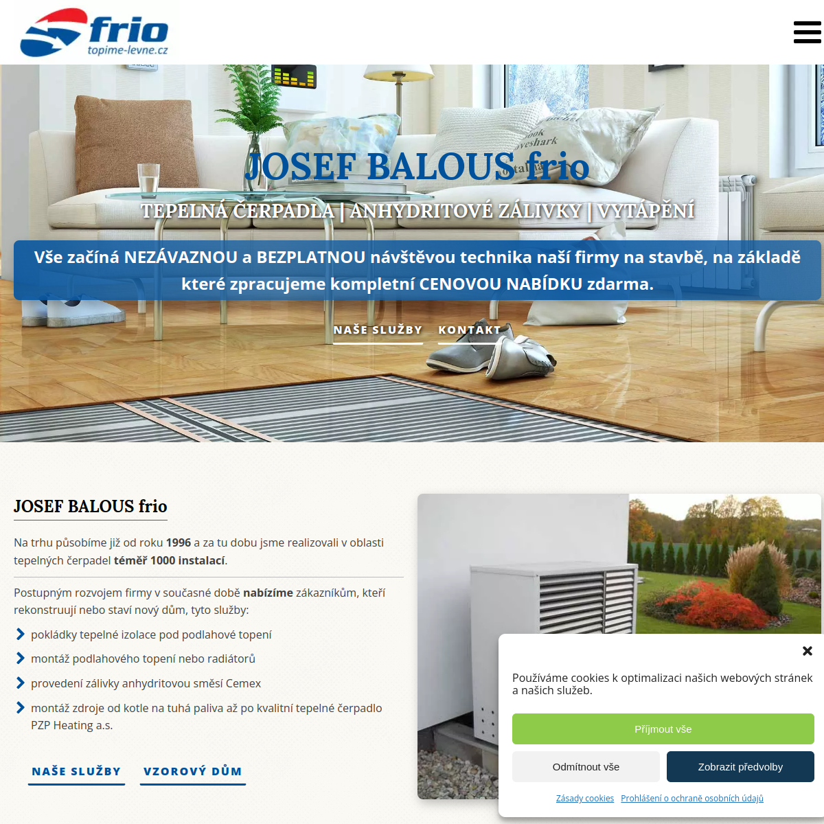 Josef Balous - FRIO website