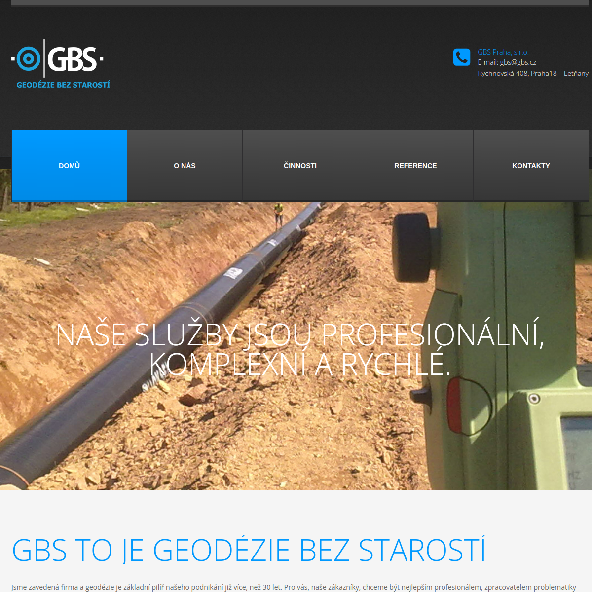 GBS Praha website