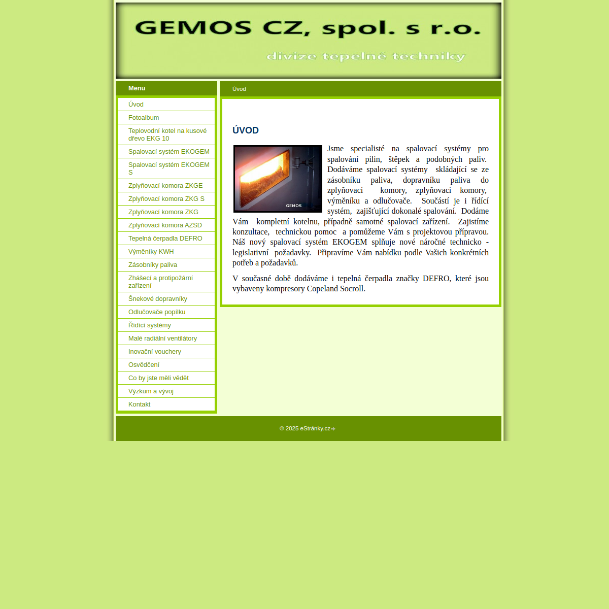 GEMOS CZ website