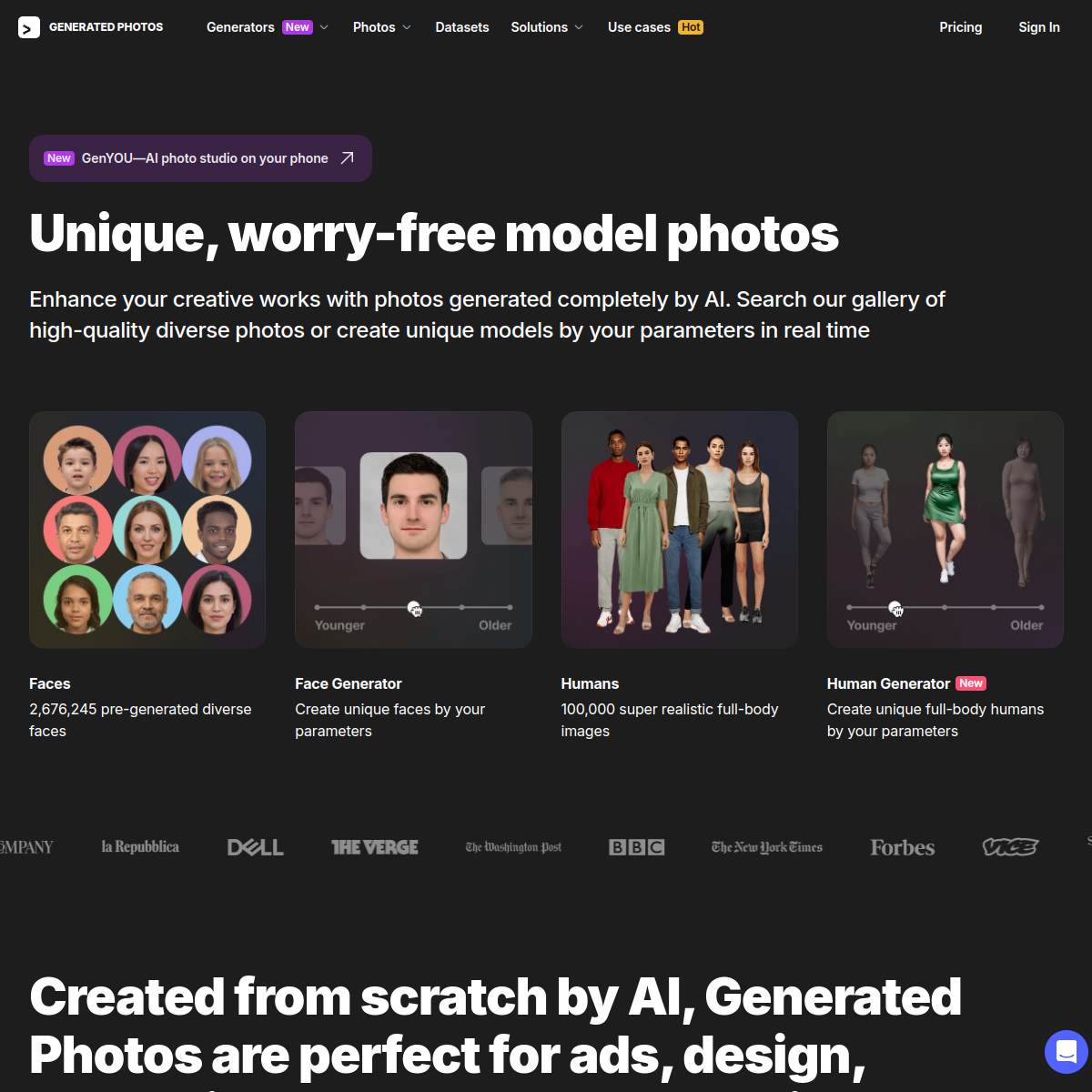 Generated Photos screenshot 2