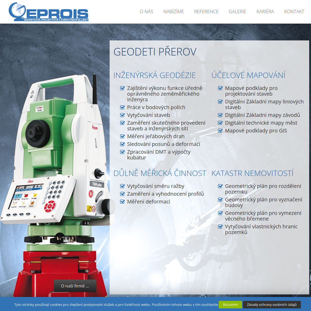 Geprois, s.r.o. website