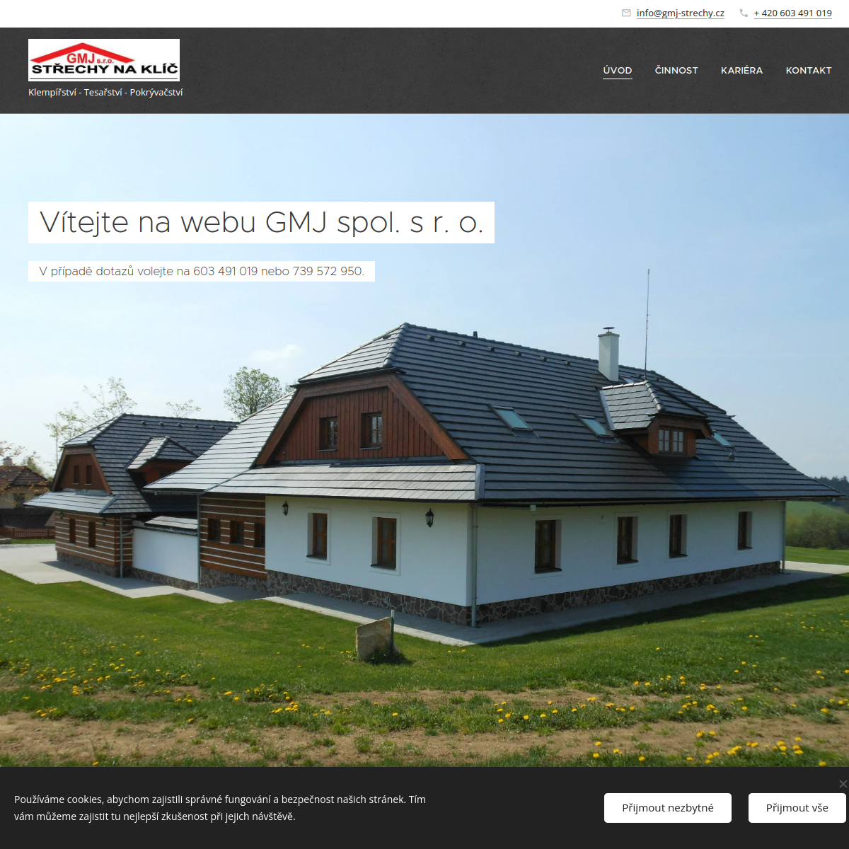 GMJ, spol. s r.o. website