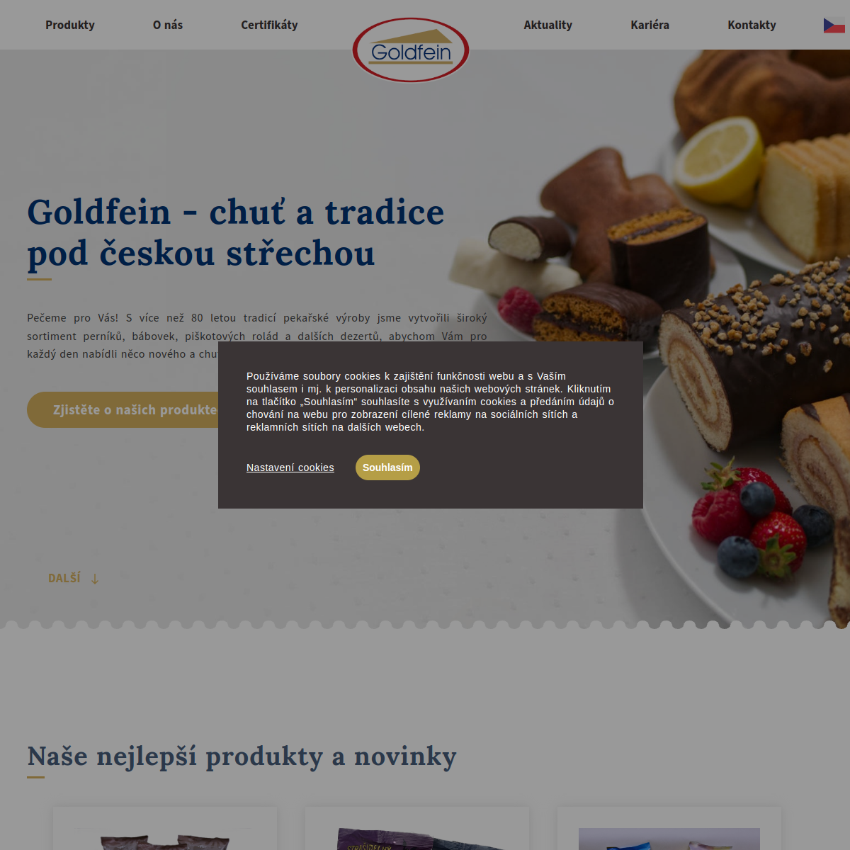 Goldfein CZ, s.r.o. website