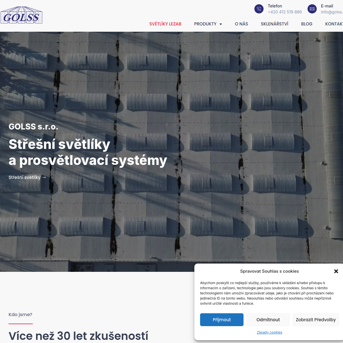 GOLSS - SVĚTLÍKY website