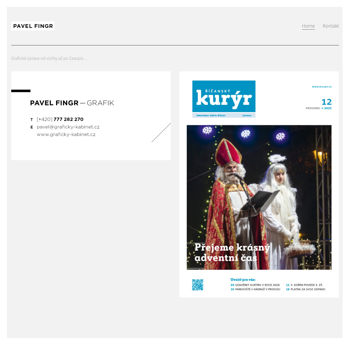 Pavel Fingr – grafik website