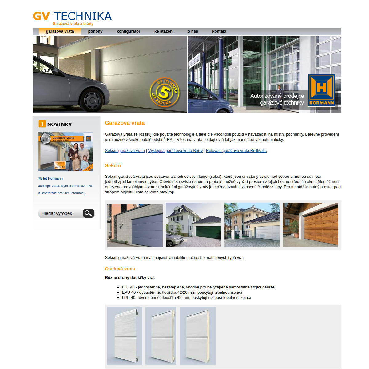 Jan Žemla - GV-Technika website
