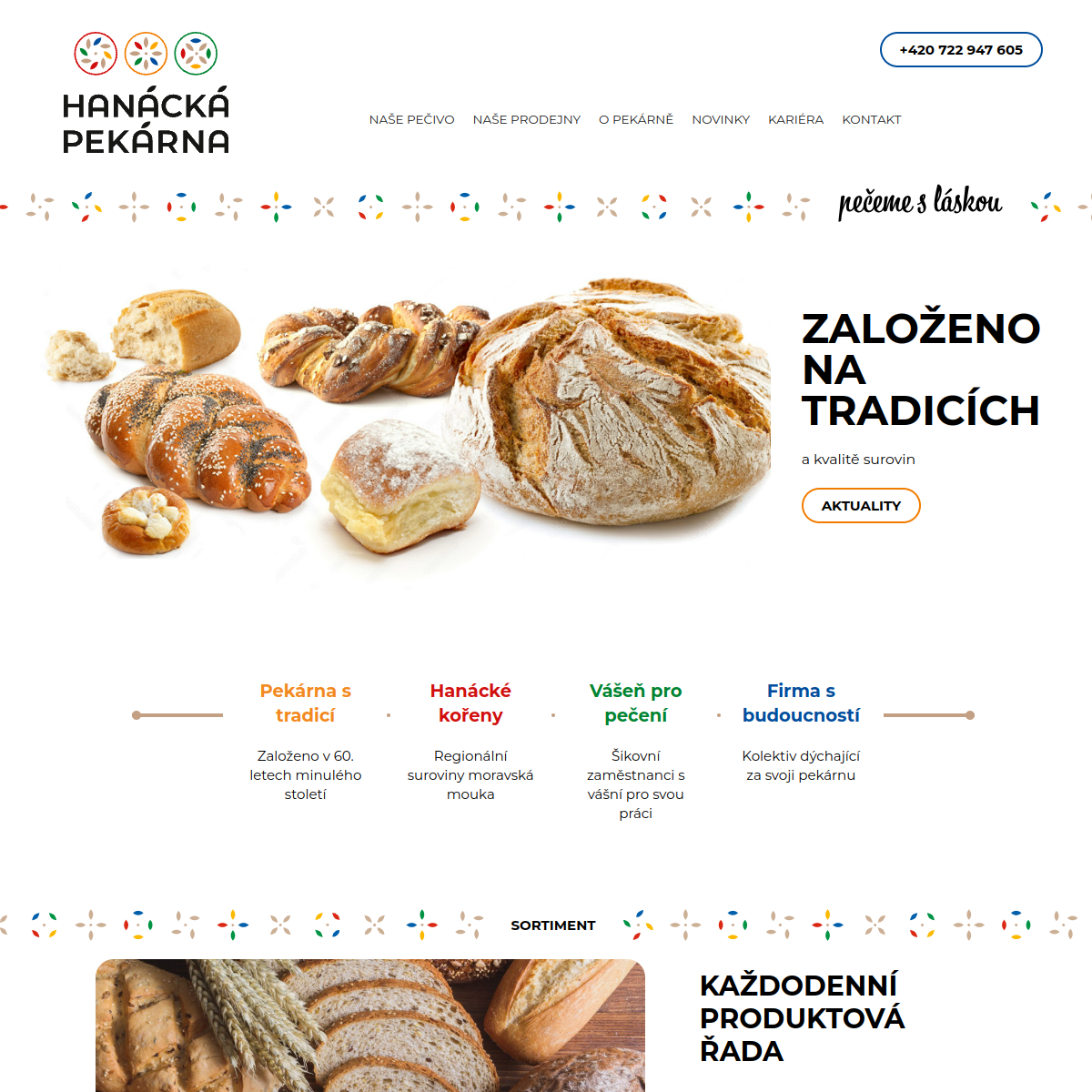 PEKÁRNA CERTAS CZ website