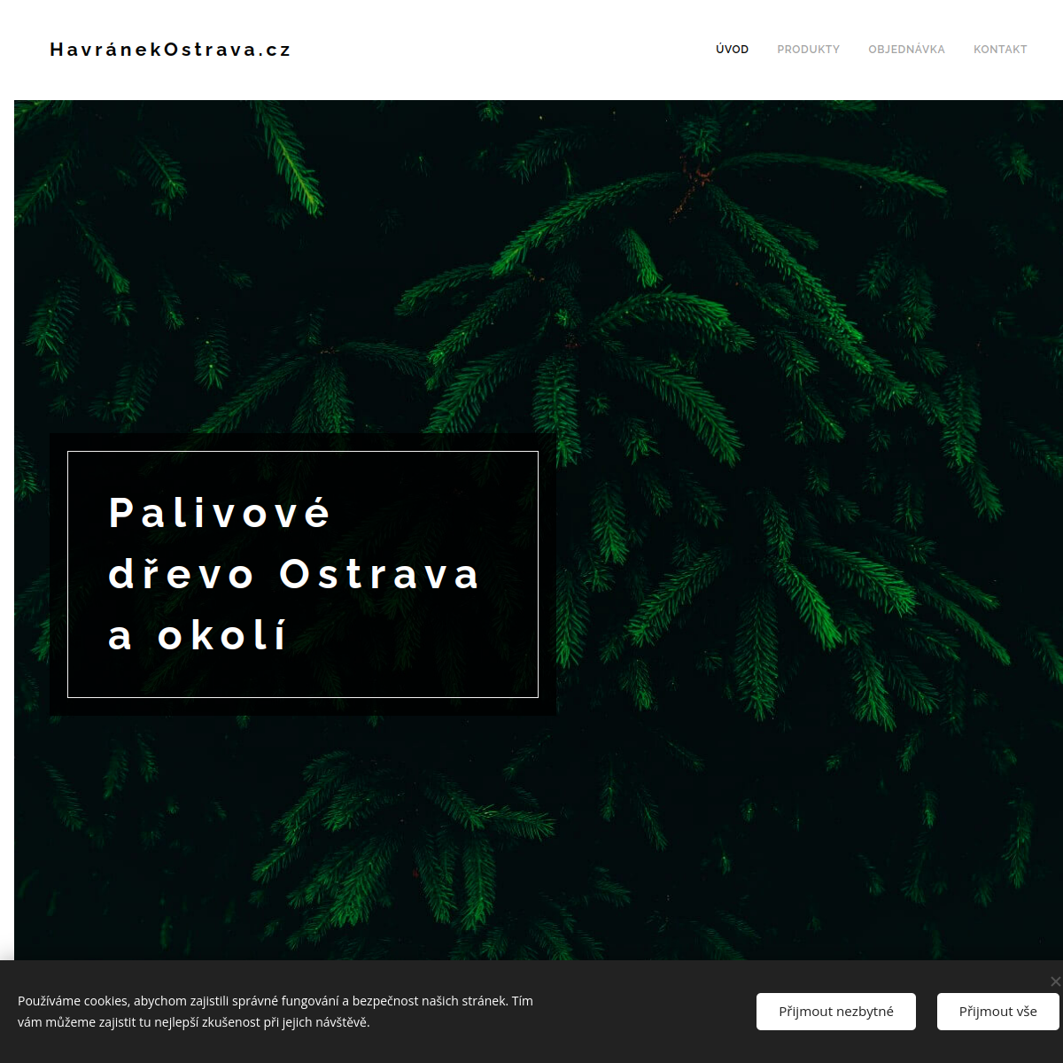 Palivové dřevo - Havránek Ostrava website