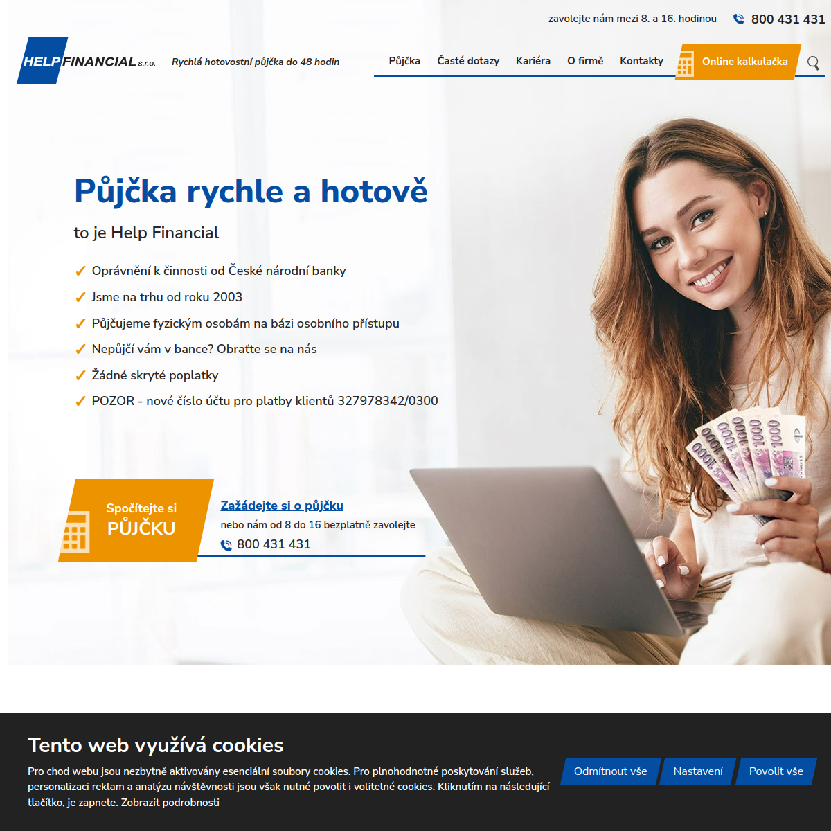 HELP FINANCIAL website