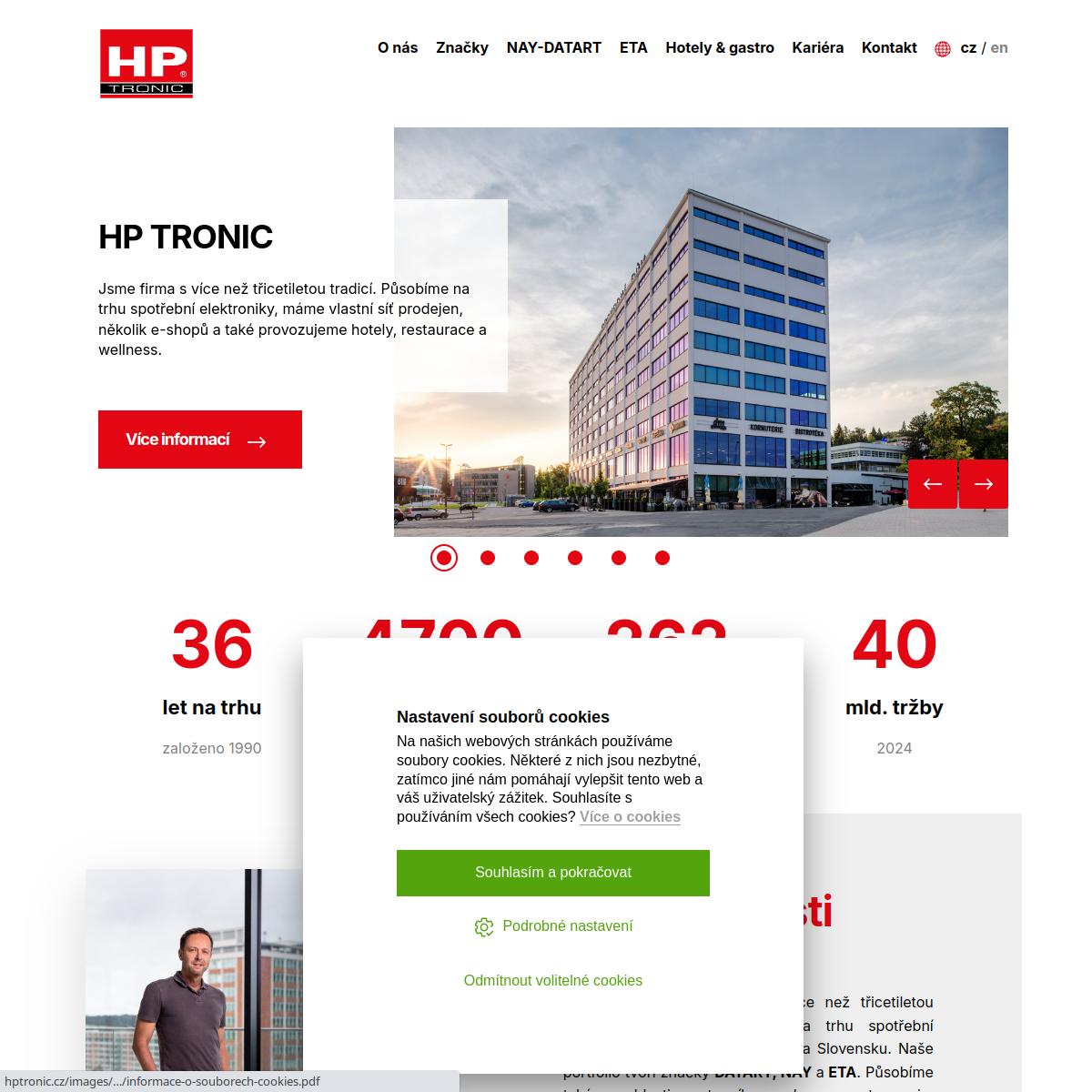 HP TRONIC website