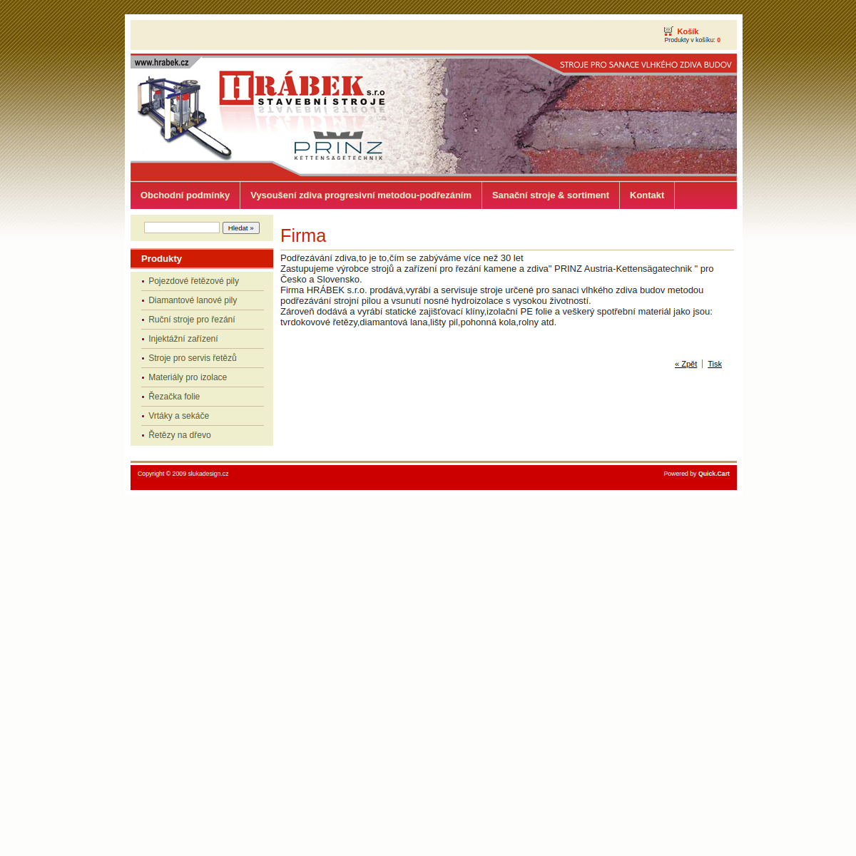 HRÁBEK s.r.o. website