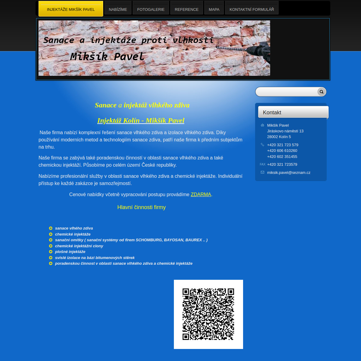 Pavel Mikšík website
