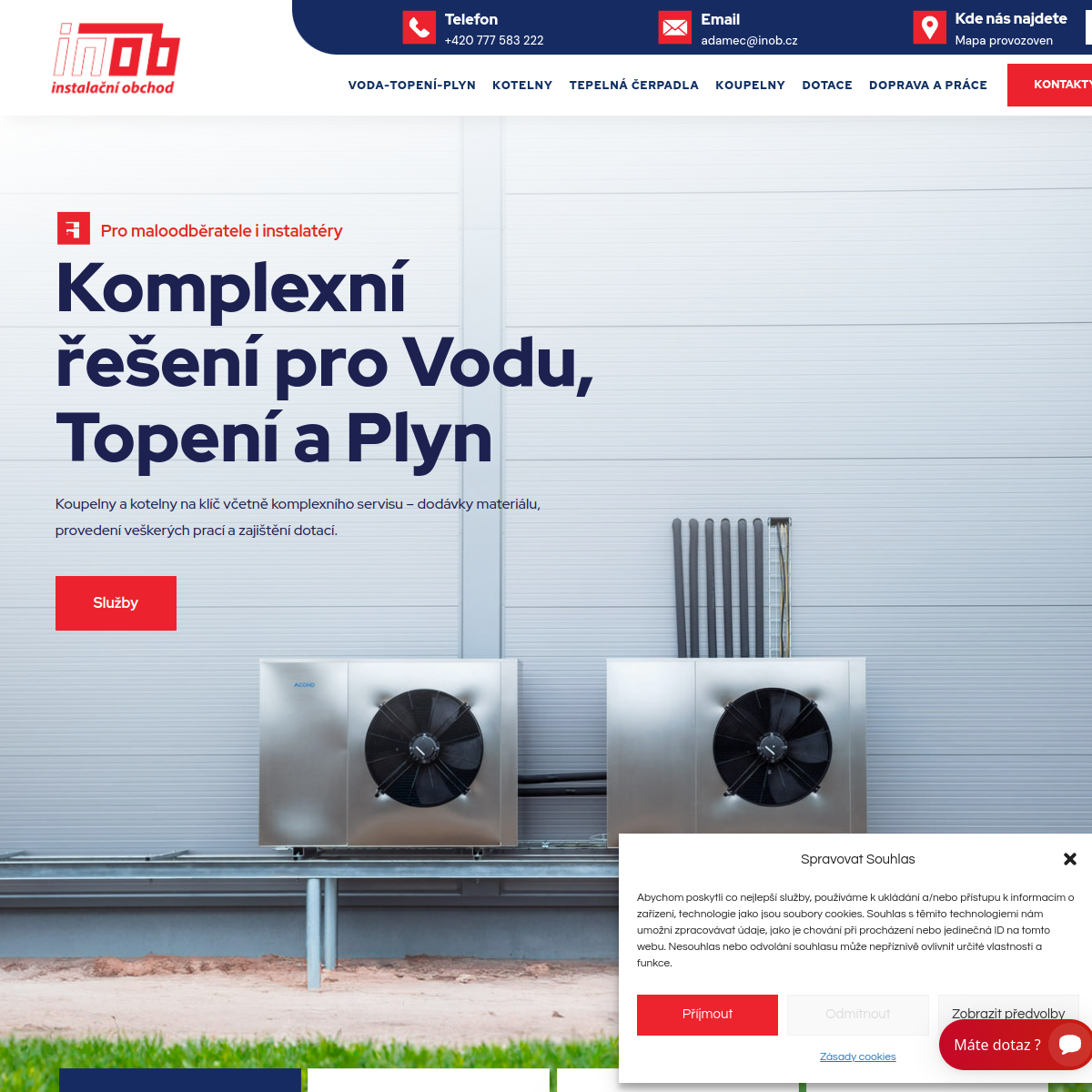 Inob spol s r.o. website
