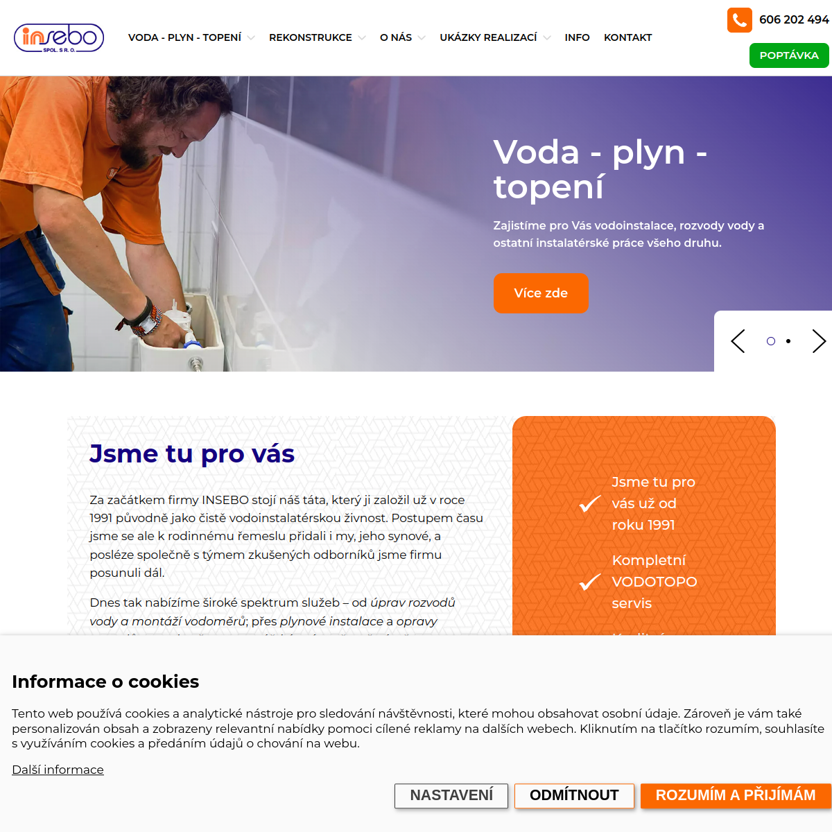 INSEBO, spol. s r.o. website