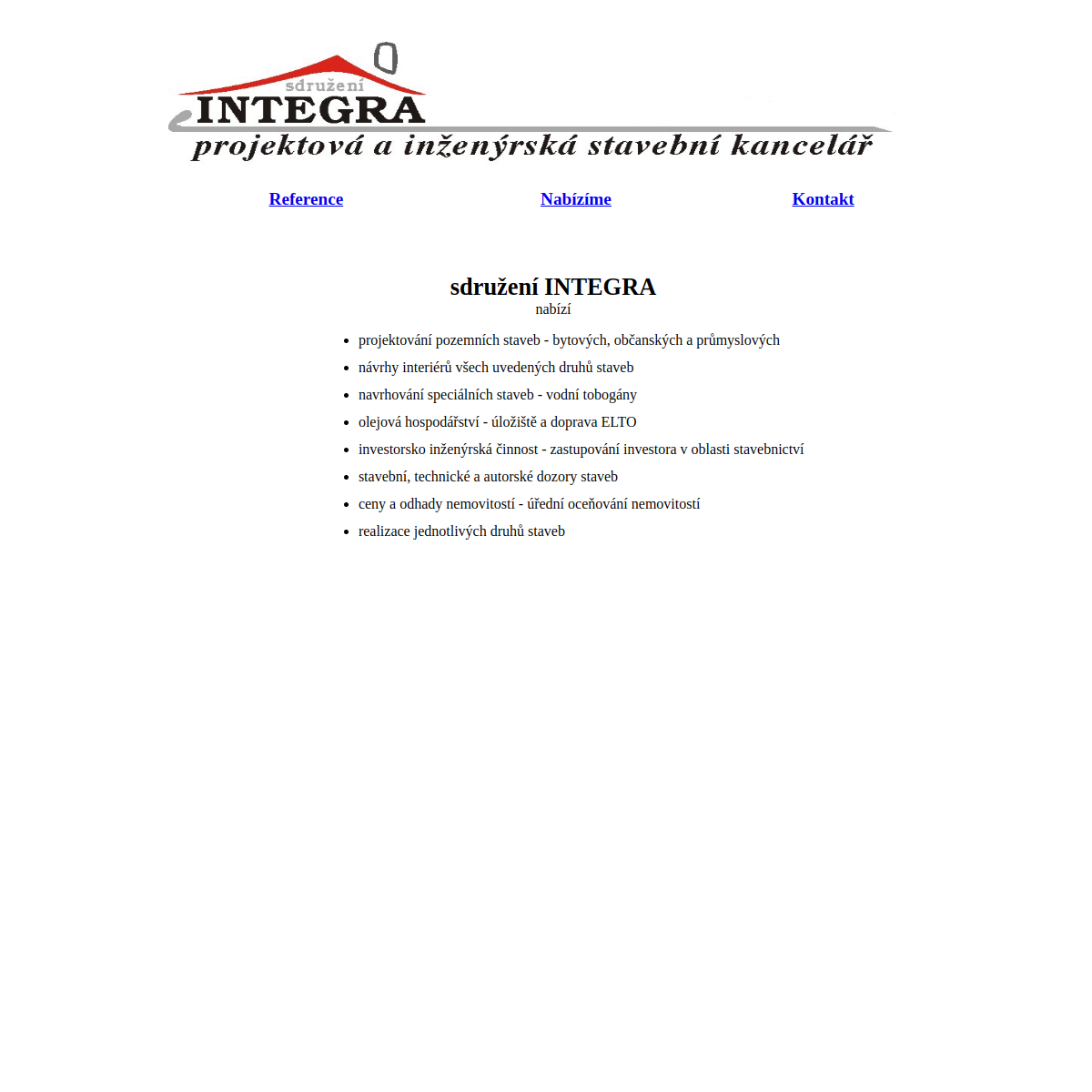 Sdružení INTEGRA - Ing. Aleš Janoušek website