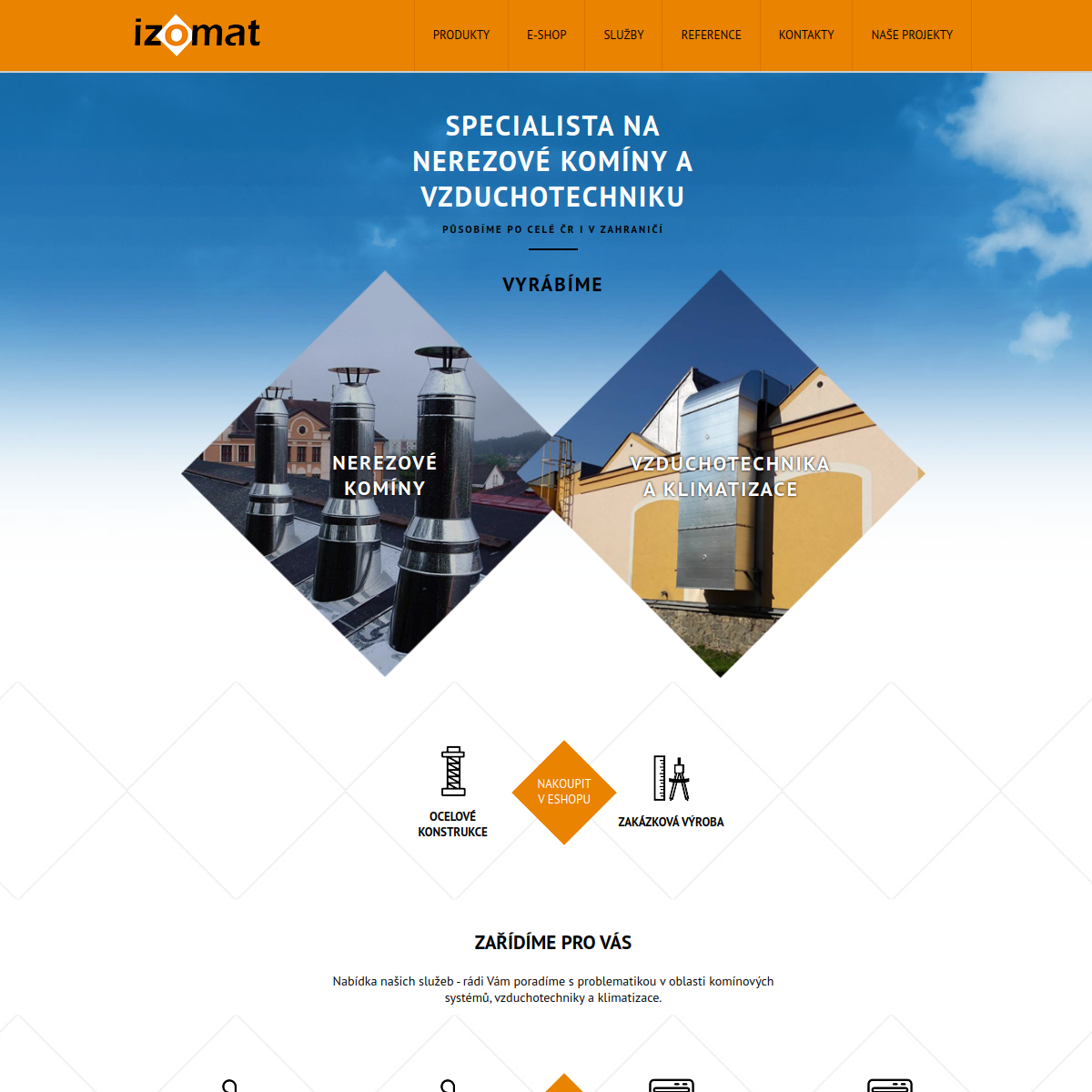 Izomat website