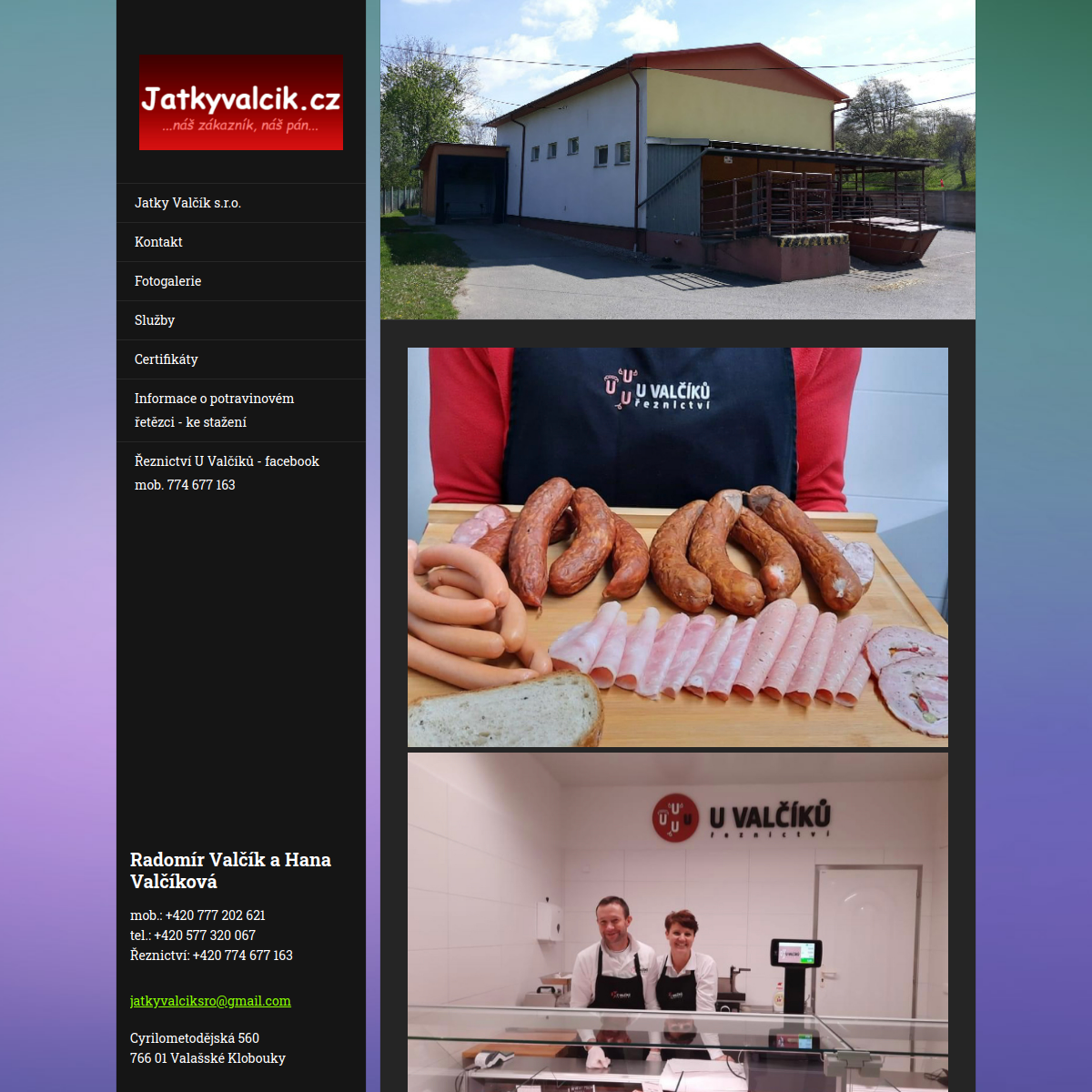 Jatky Valčík, s.r.o. website