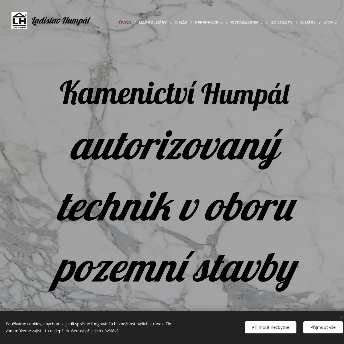 Kamenictví Ladislav Humpál website