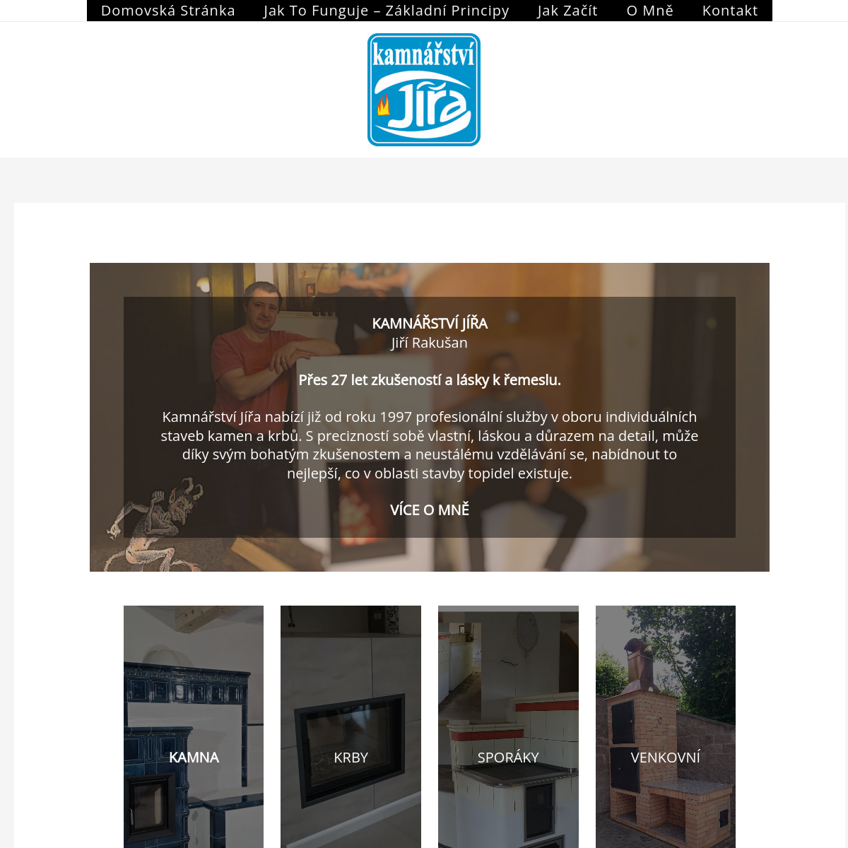 Kamnářství Jířa website