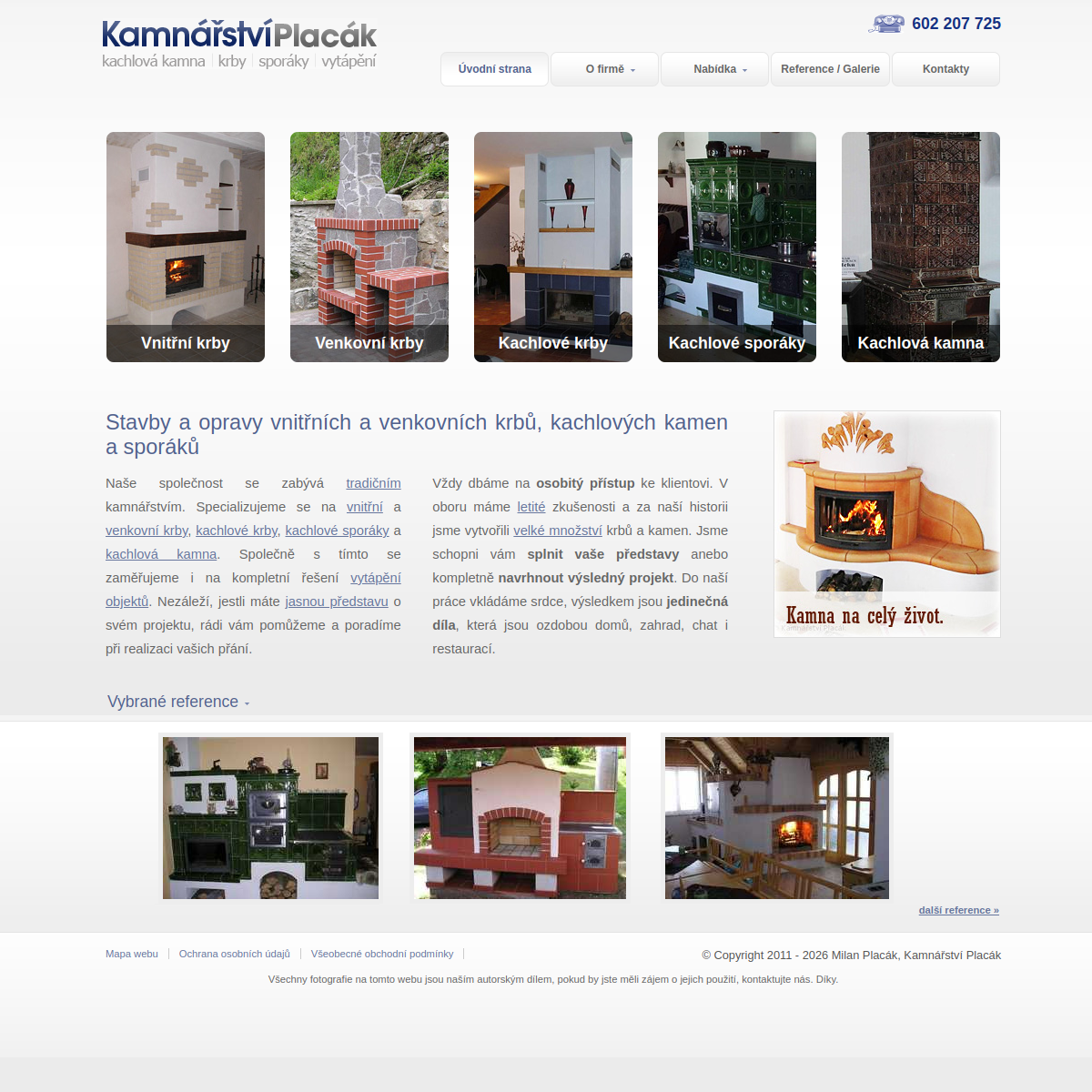 Kamnářství Placák website