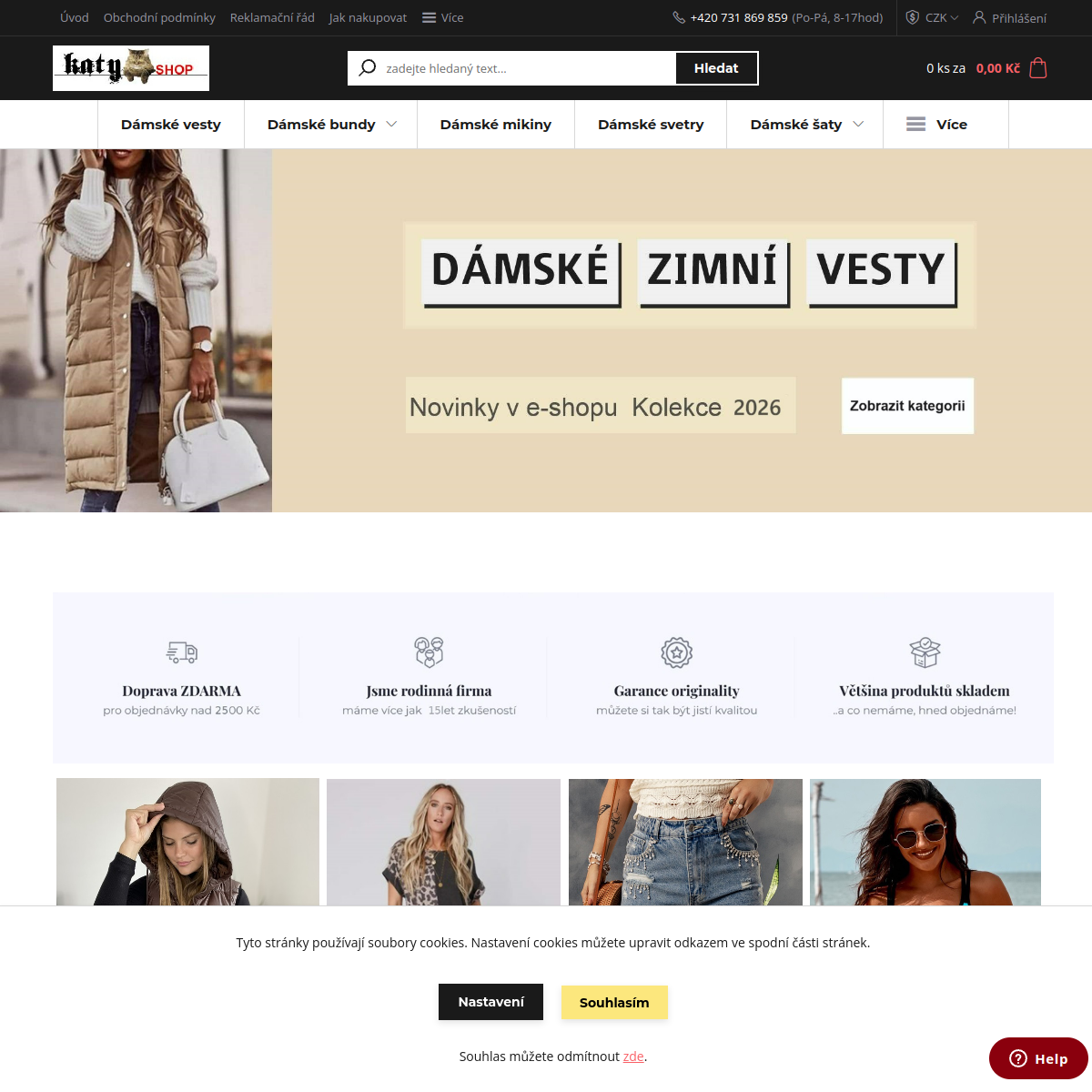 Katyshop.cz website