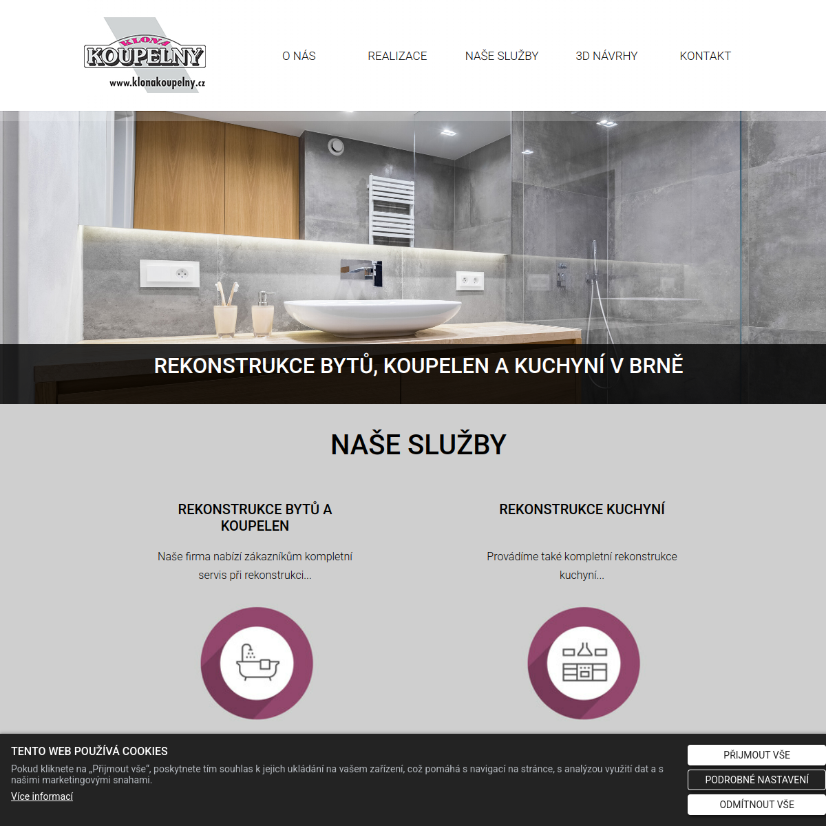 KLONA, s.r.o. website