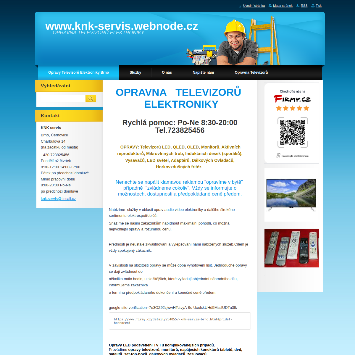 KNK servis website