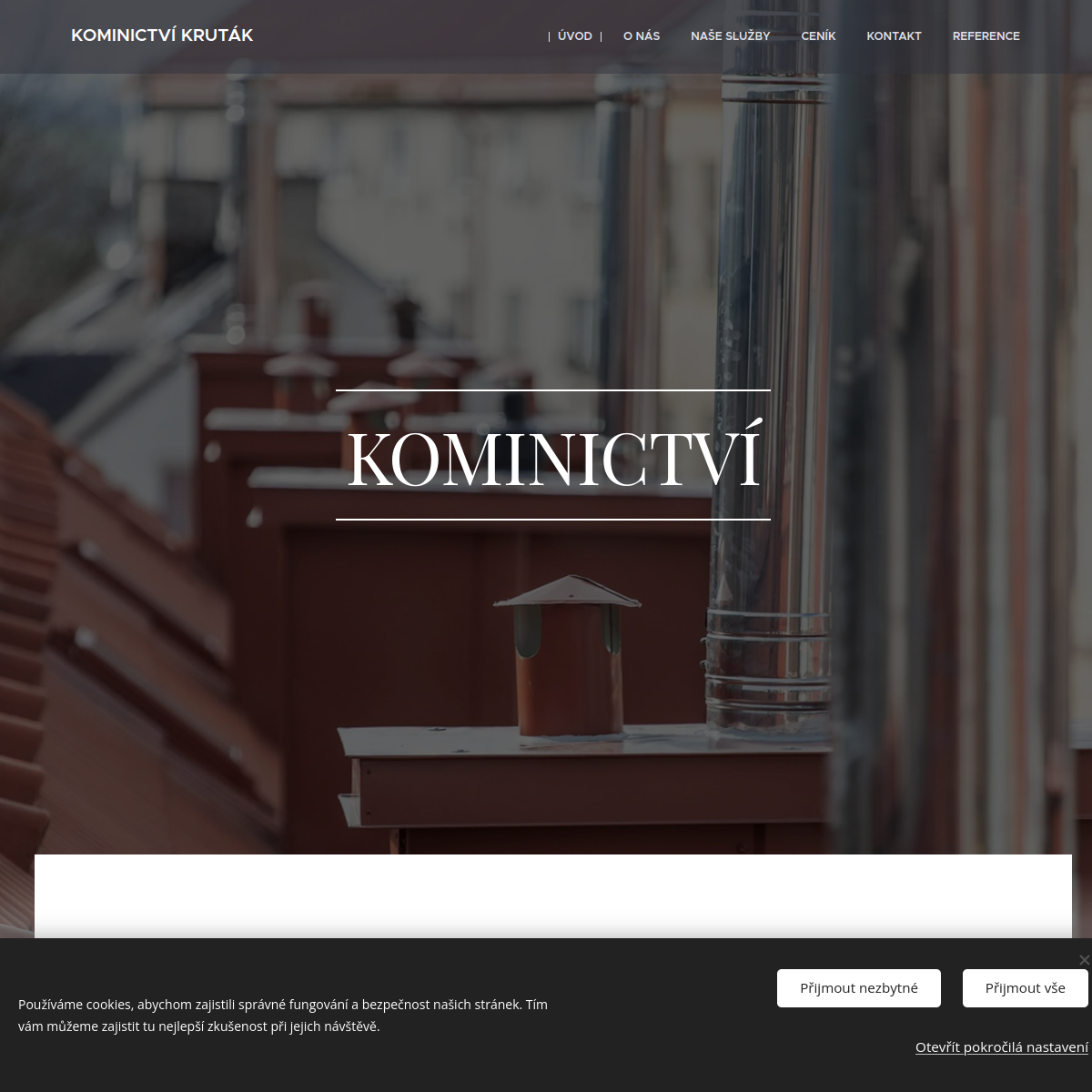Kominictví Kruták website