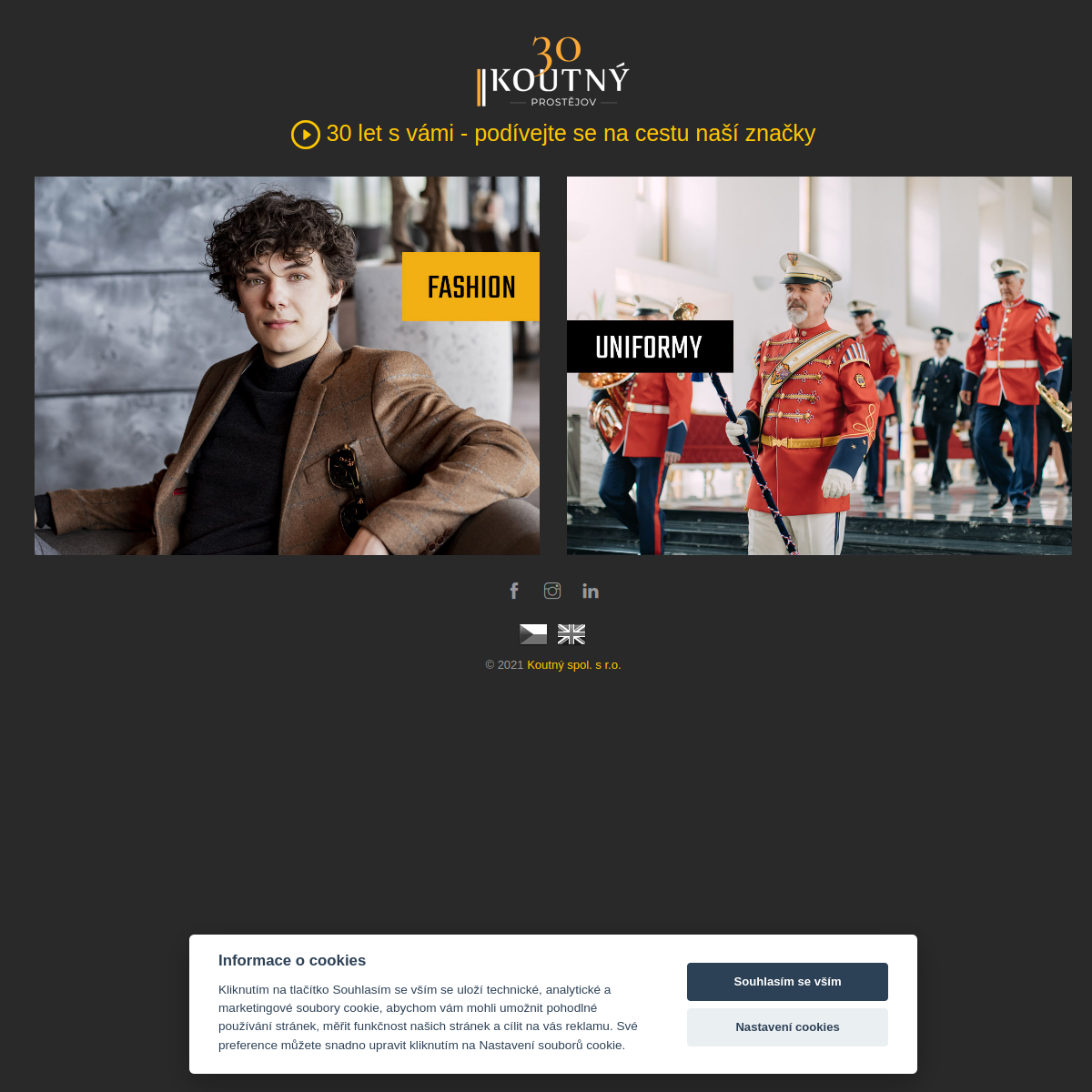 Koutný, spol. s r.o. website